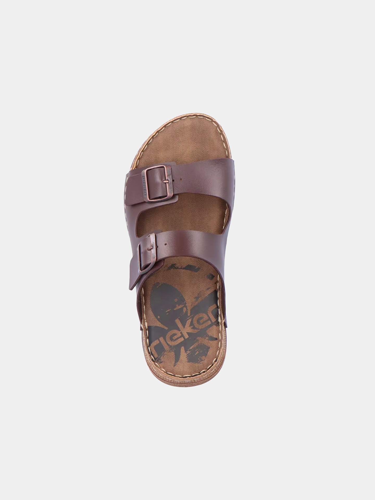 Rieker 21997 Men's Slider Sandals #color_Brown