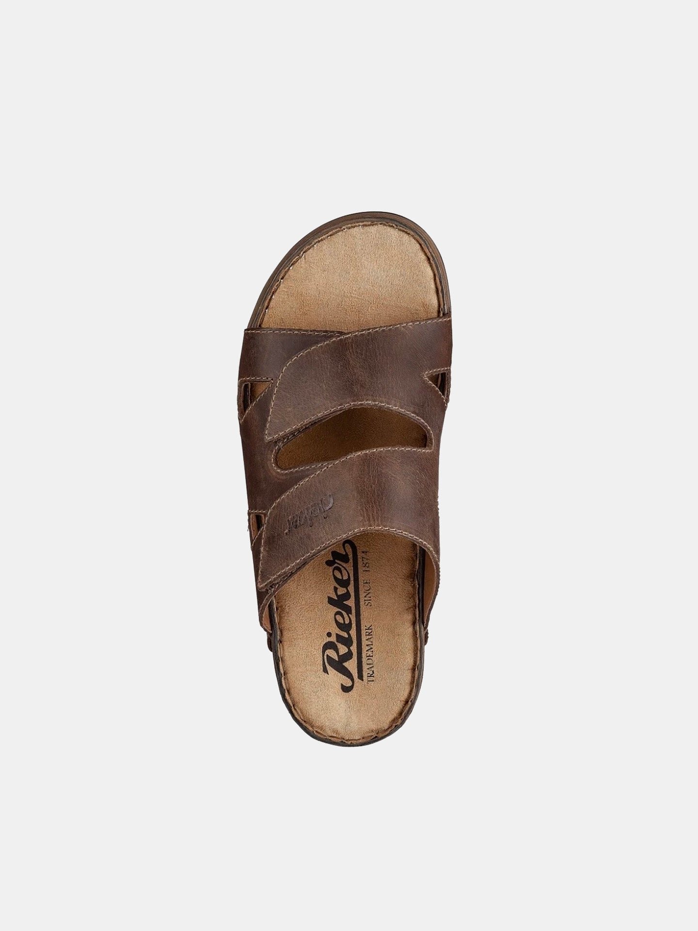 Rieker 25691 Men's Slider Sandals #color_brown