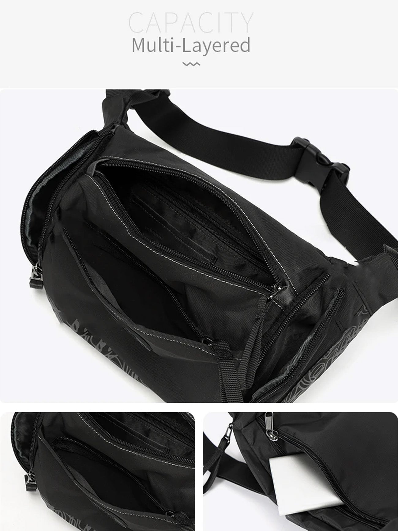 Fouvor 2535-10 Cross Body Bag #color_Black
