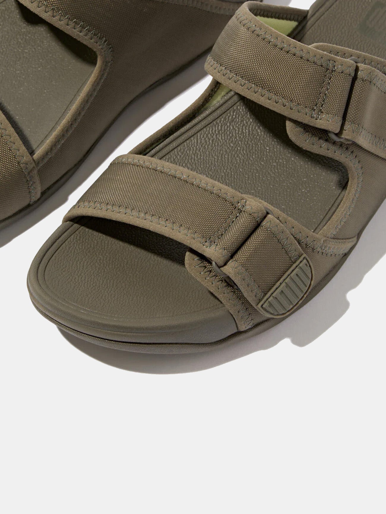 Fitflop Gogh Moc Men'ss Adjustable Water-Resistant Slides #color_green