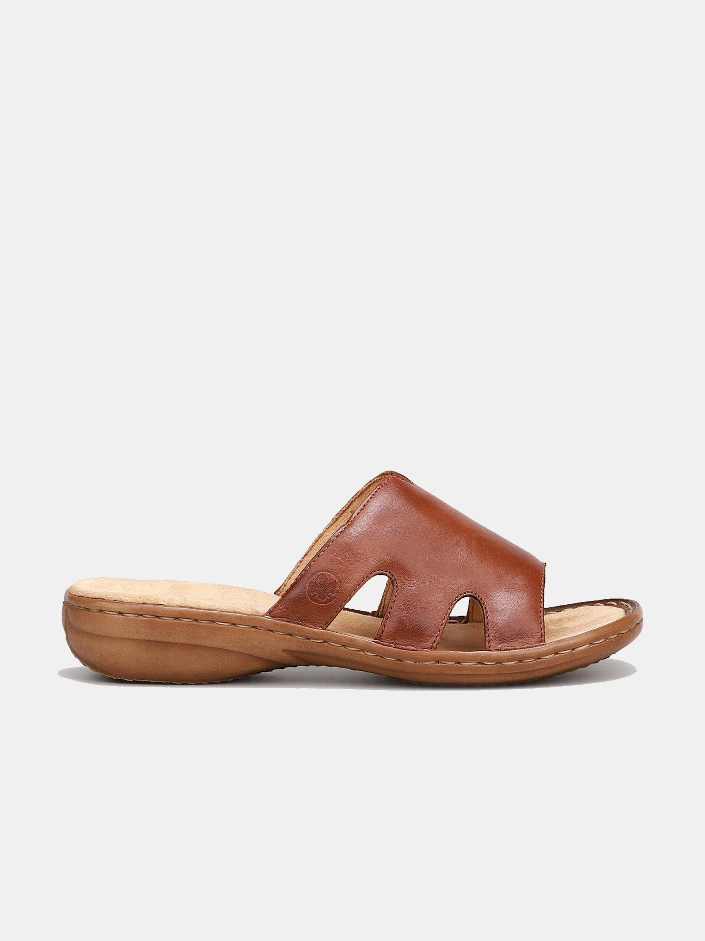 Rieker 60824 Women's Slider Sandals #color_Brown
