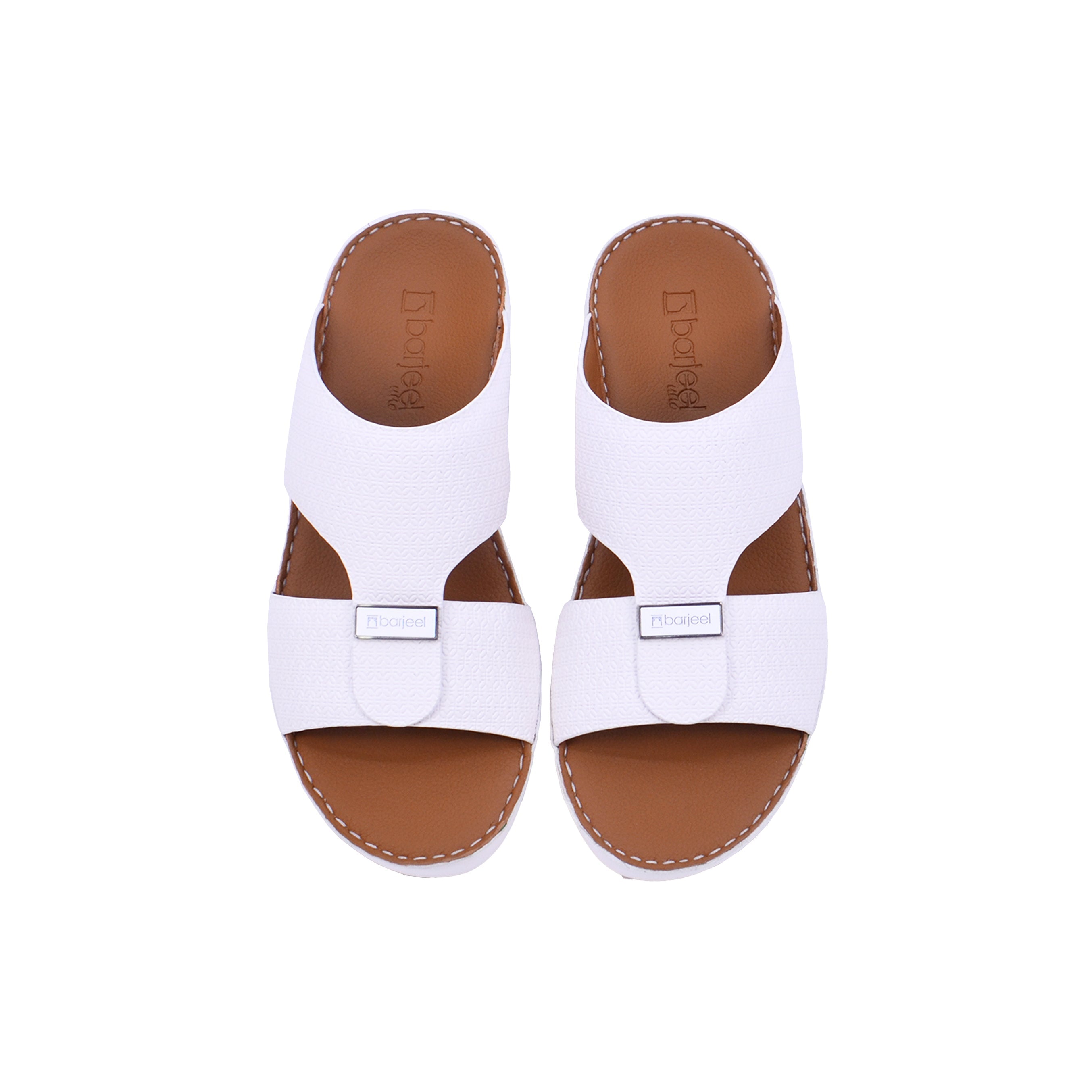 Barjeel Uno BS 40 Men's Sandals #color_White