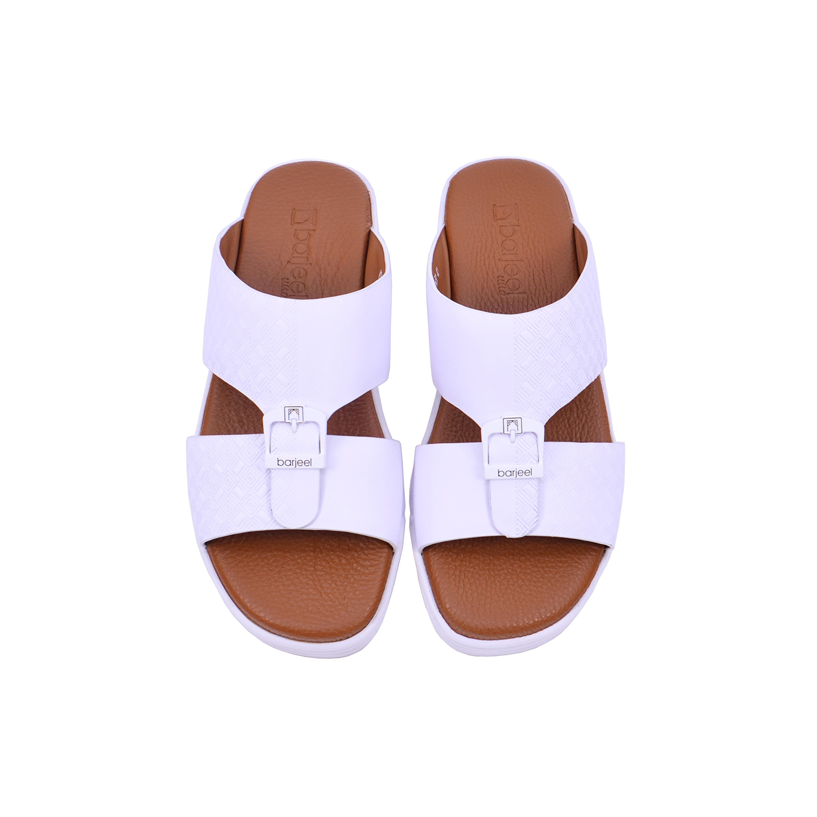 Barjeel Uno MSA 152 Men's Sandals #color_White