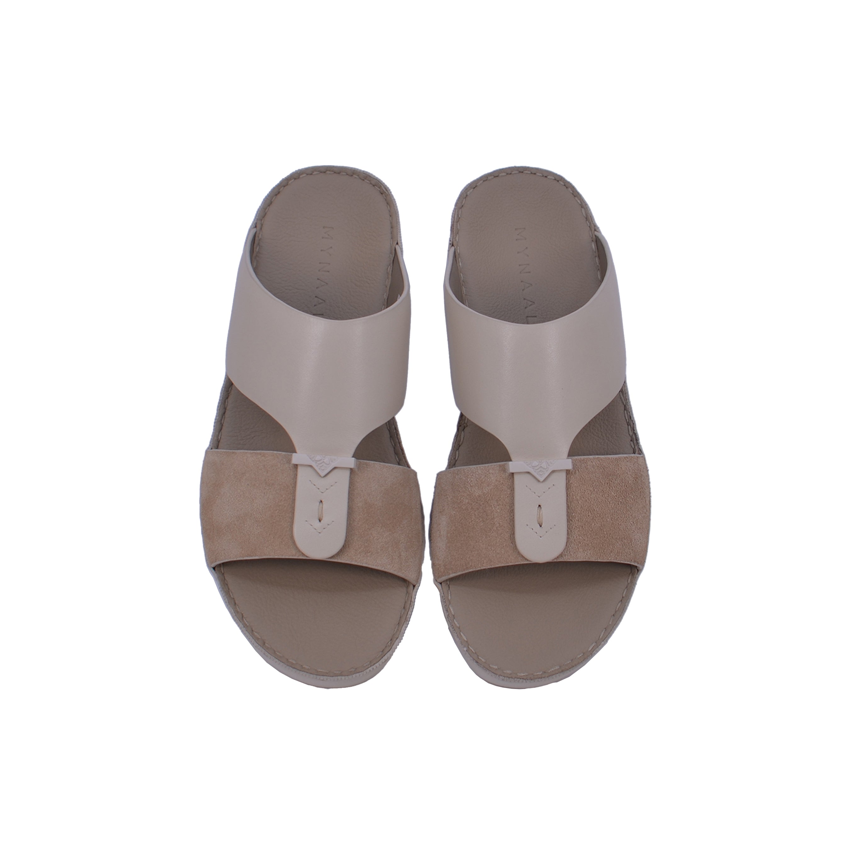 Mynaal MYL 001 Men's Arabic Sandals #color_Beige