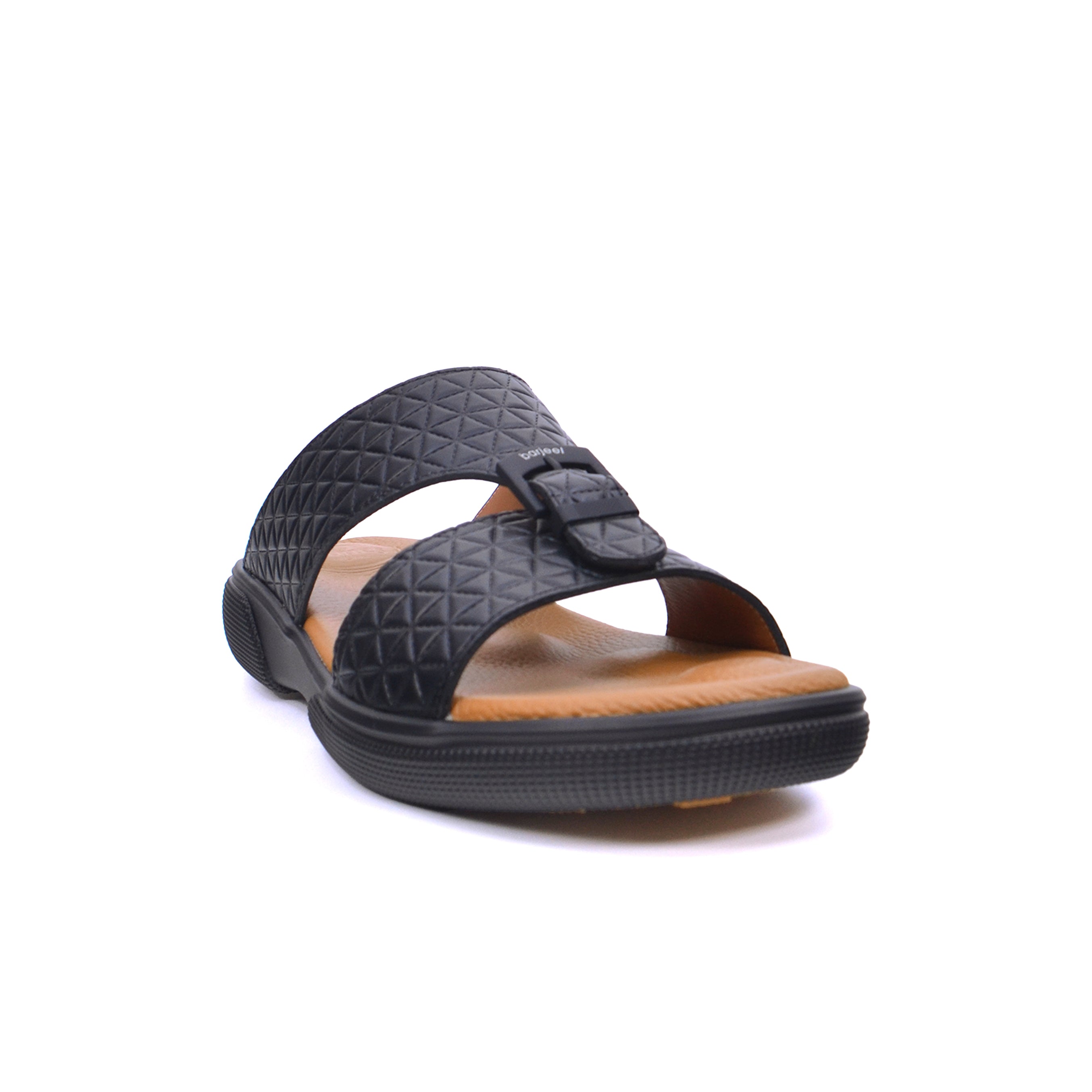 Barjeel Uno BU007 Men's Sandals #color_Black