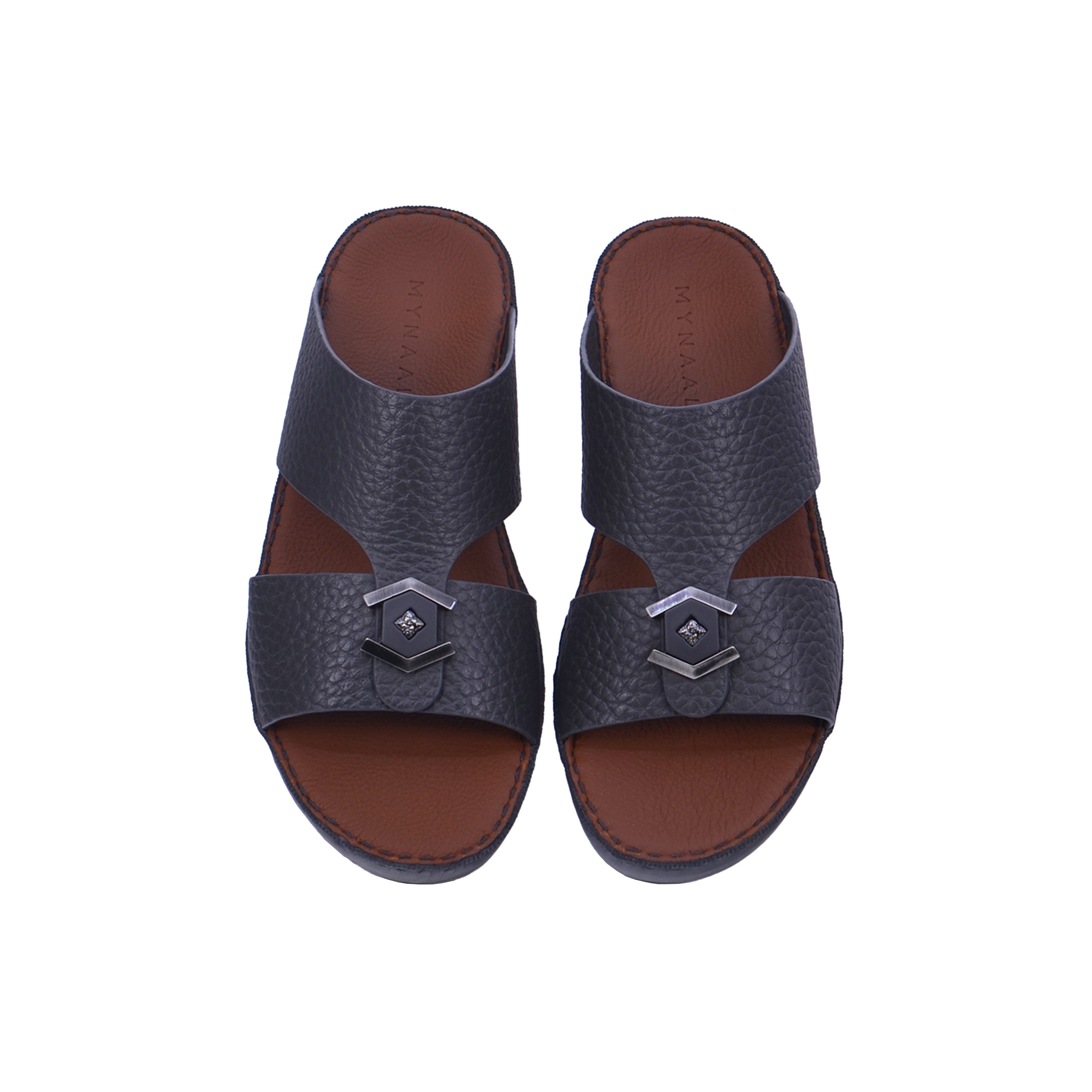 Mynaal MYL 005 Men's Arabic Sandals #color_Gray