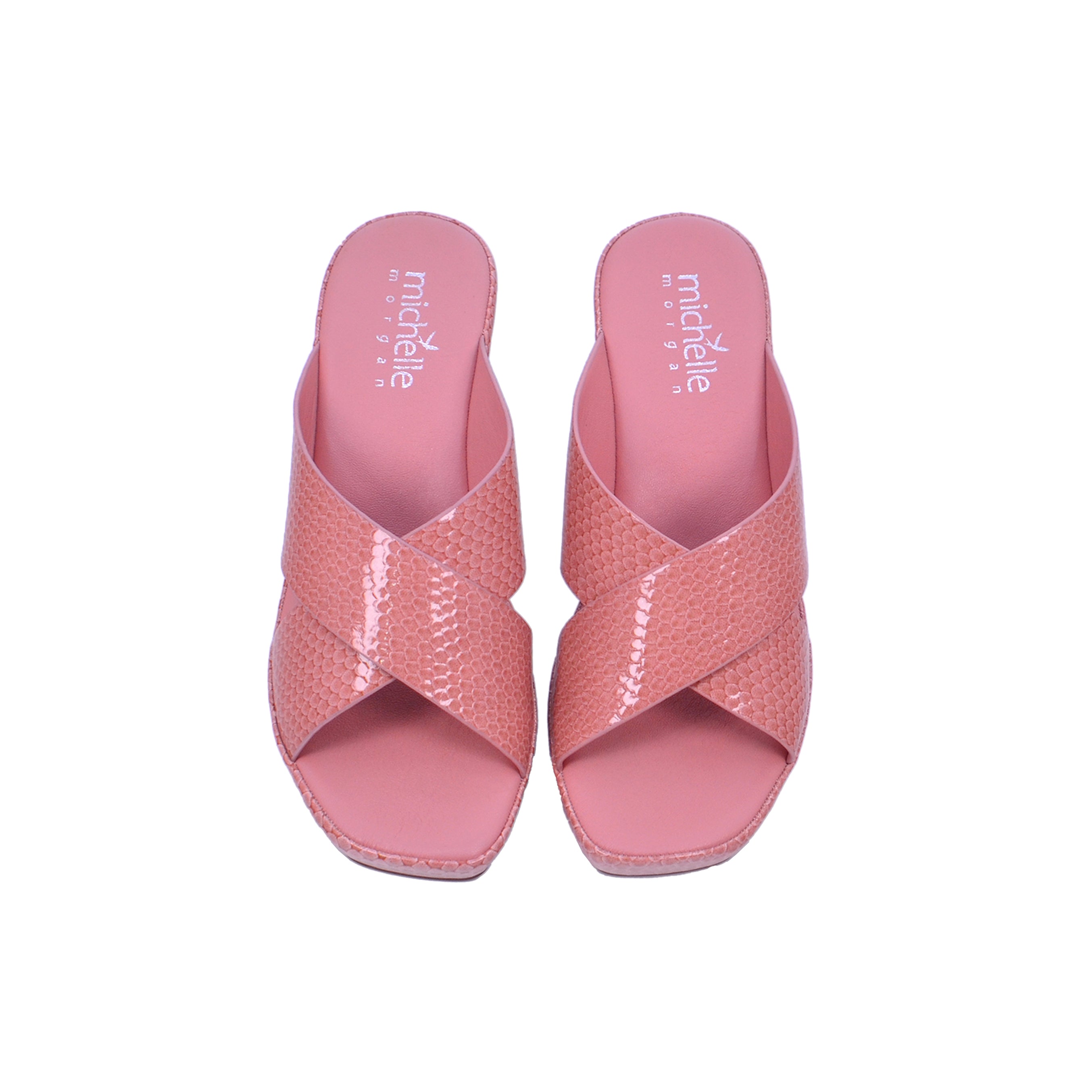 Michelle Morgan 114ZD126 Women's Heeled Sandals #color_Pink