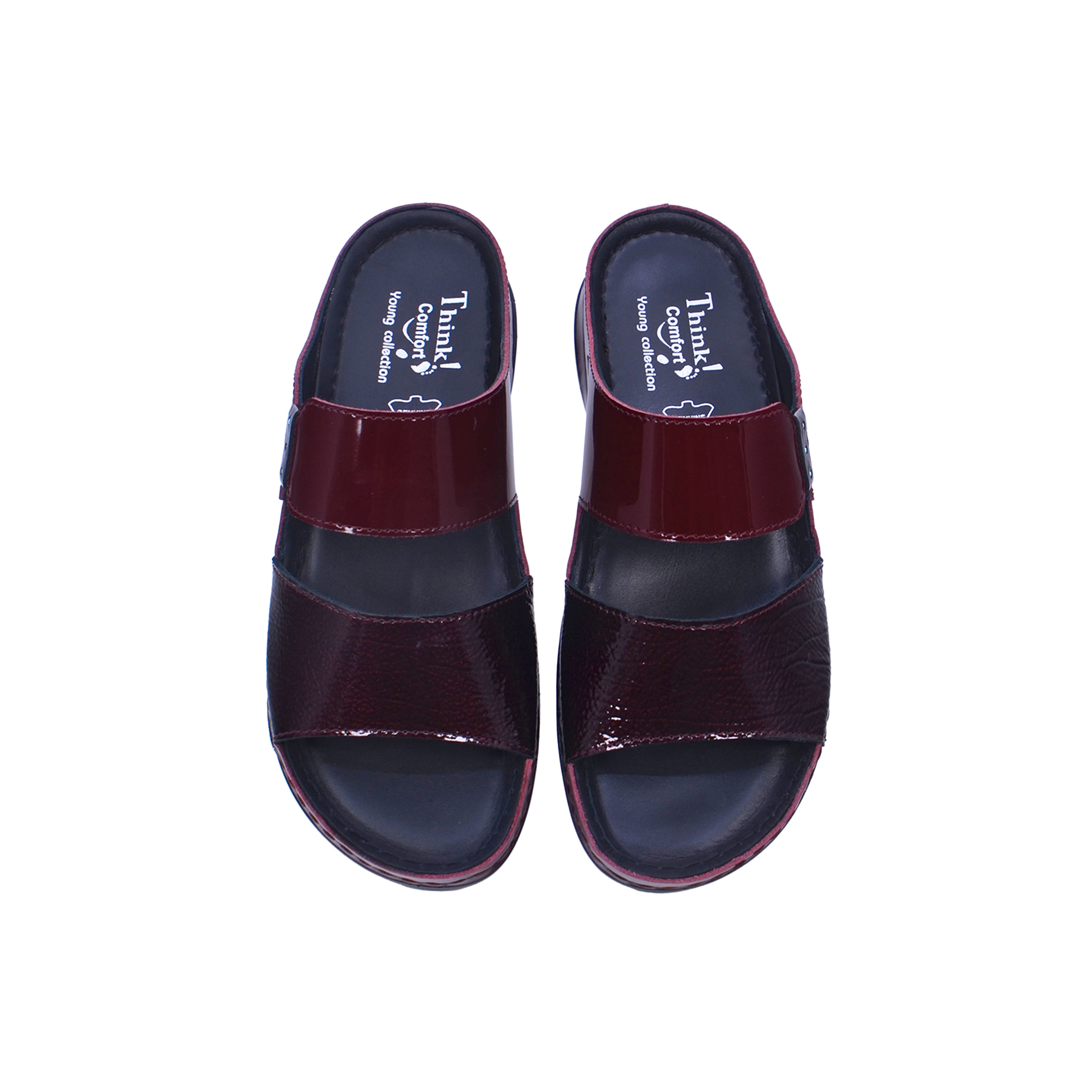 Think 106-136 Women's Sandals #color_Maroon