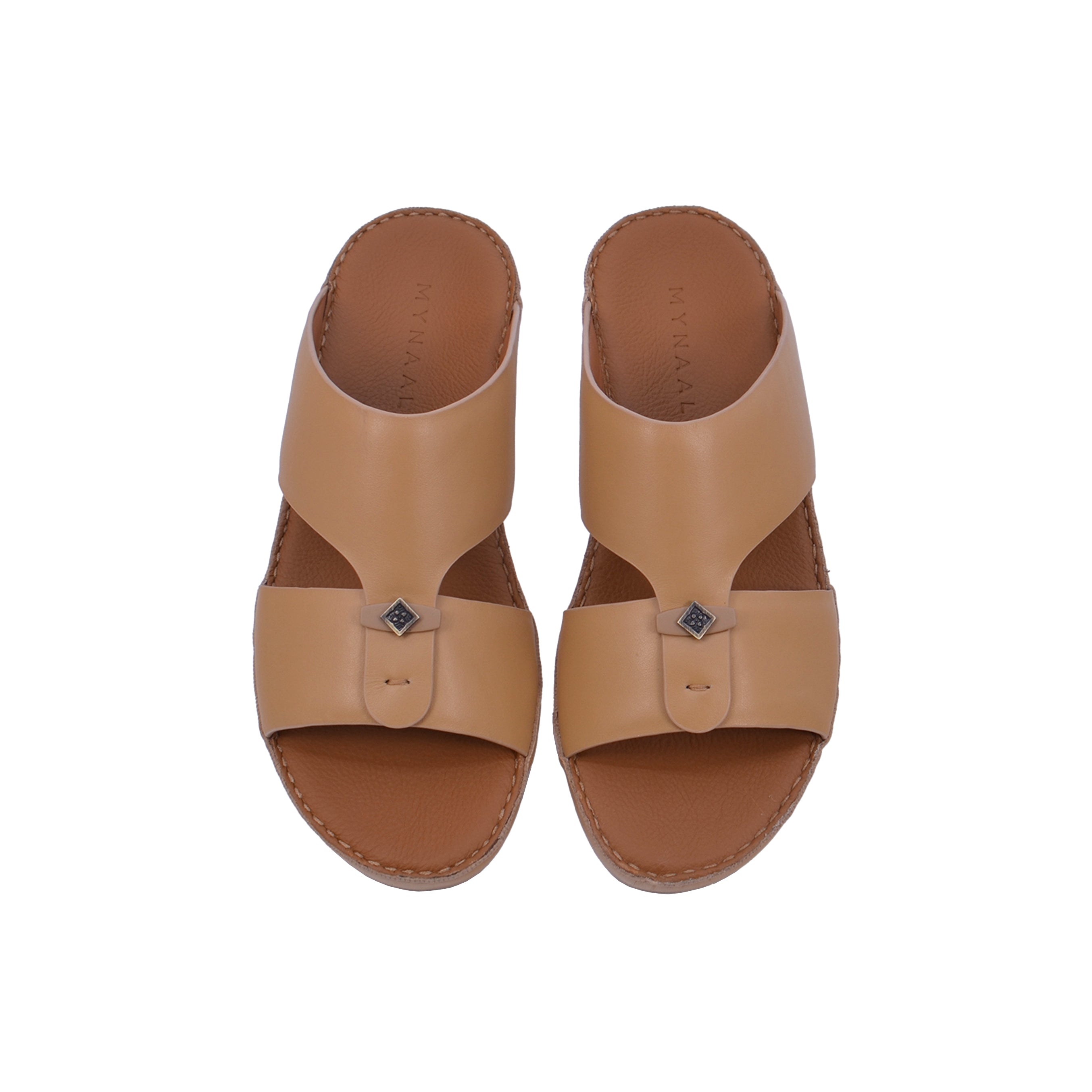 Mynaal MYL 004 Men's Arabic Sandals #color_Beige