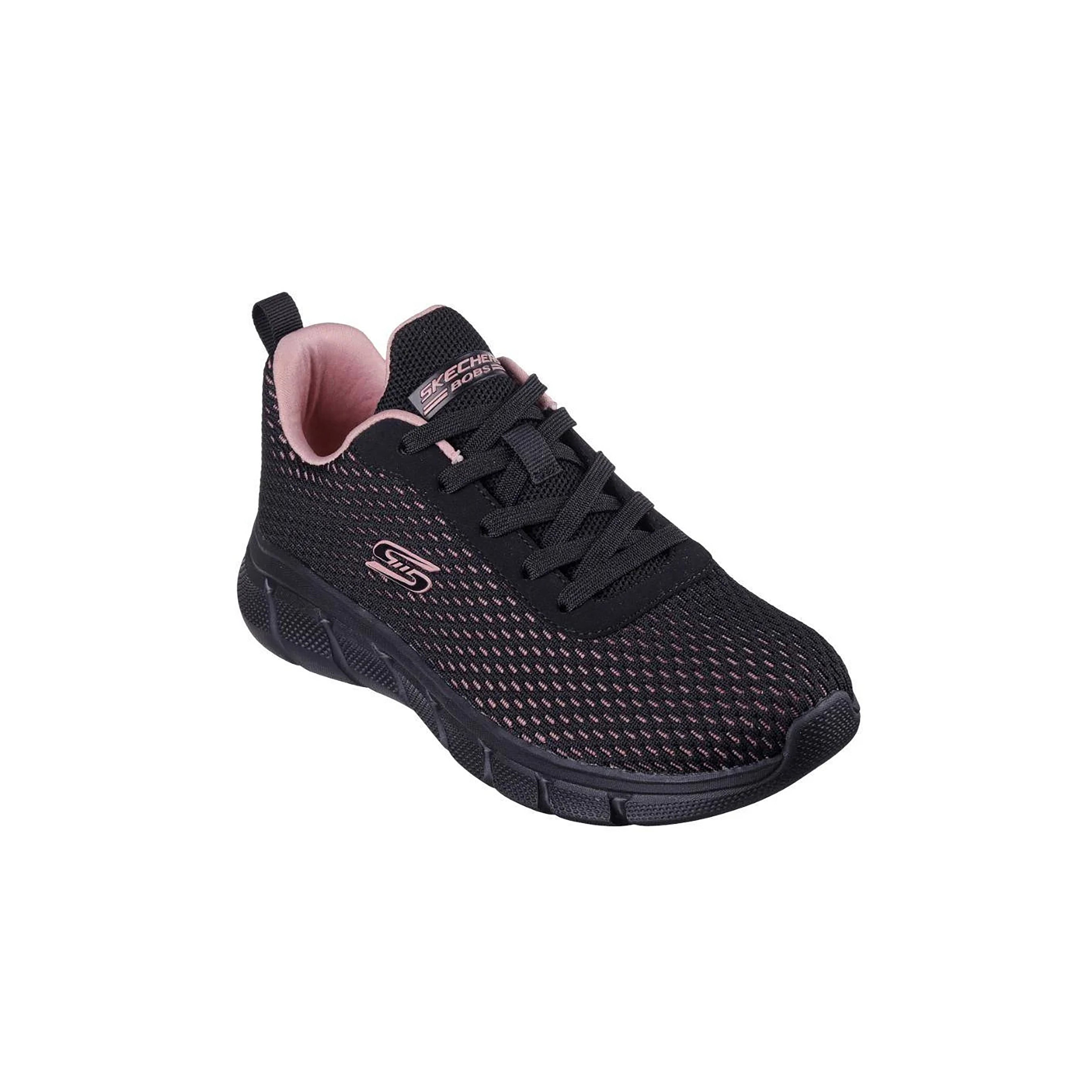 Skechers Women's BOBS Sport B Flex - Swift Flair Shoes #color_Black