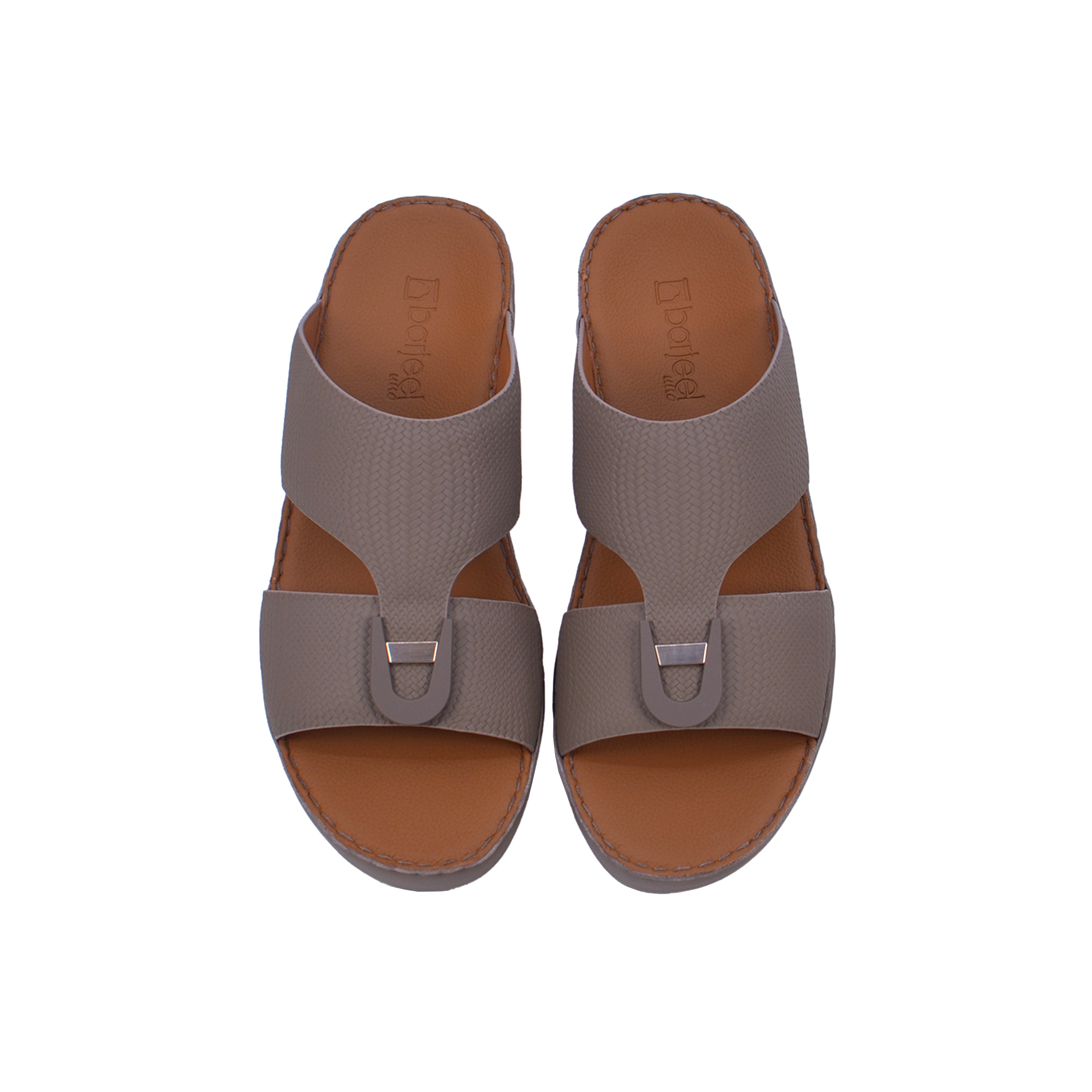 Barjeel Uno BS55 Men's Sandals #color_Beige
