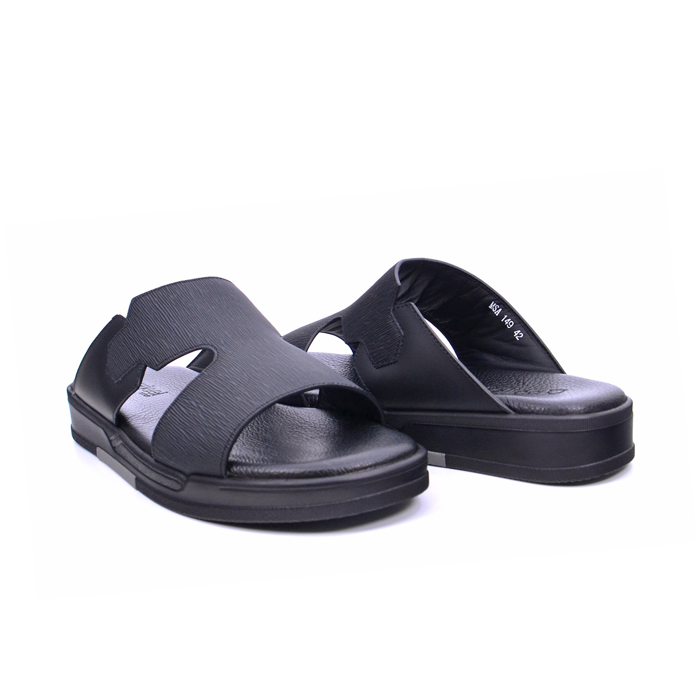 Barjeel Uno MSA 149 Men's Sandals #color_Black