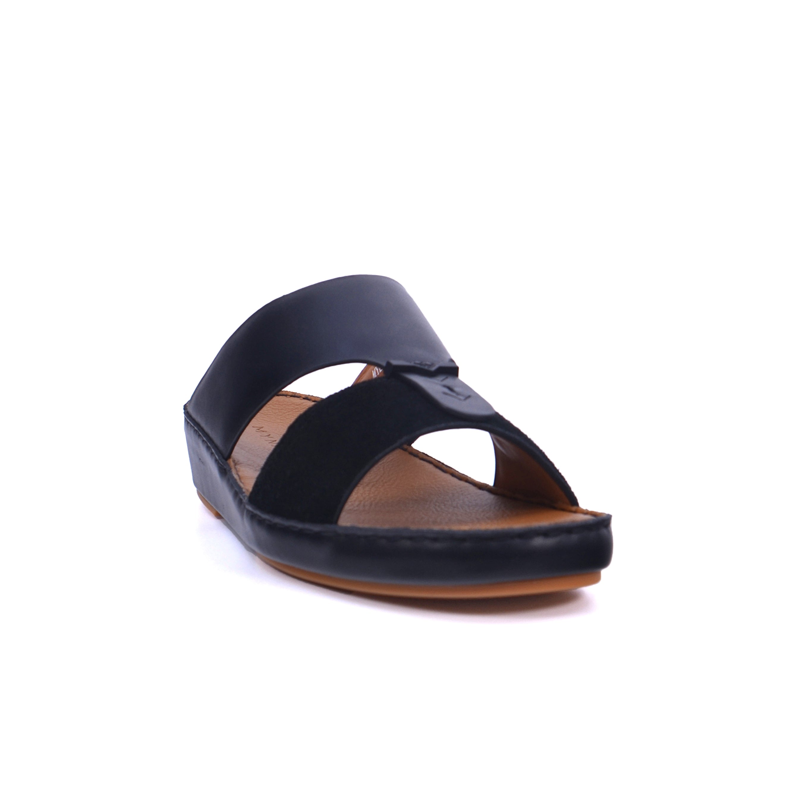 Mynaal MYL 001 Men's Arabic Sandals #color_Black