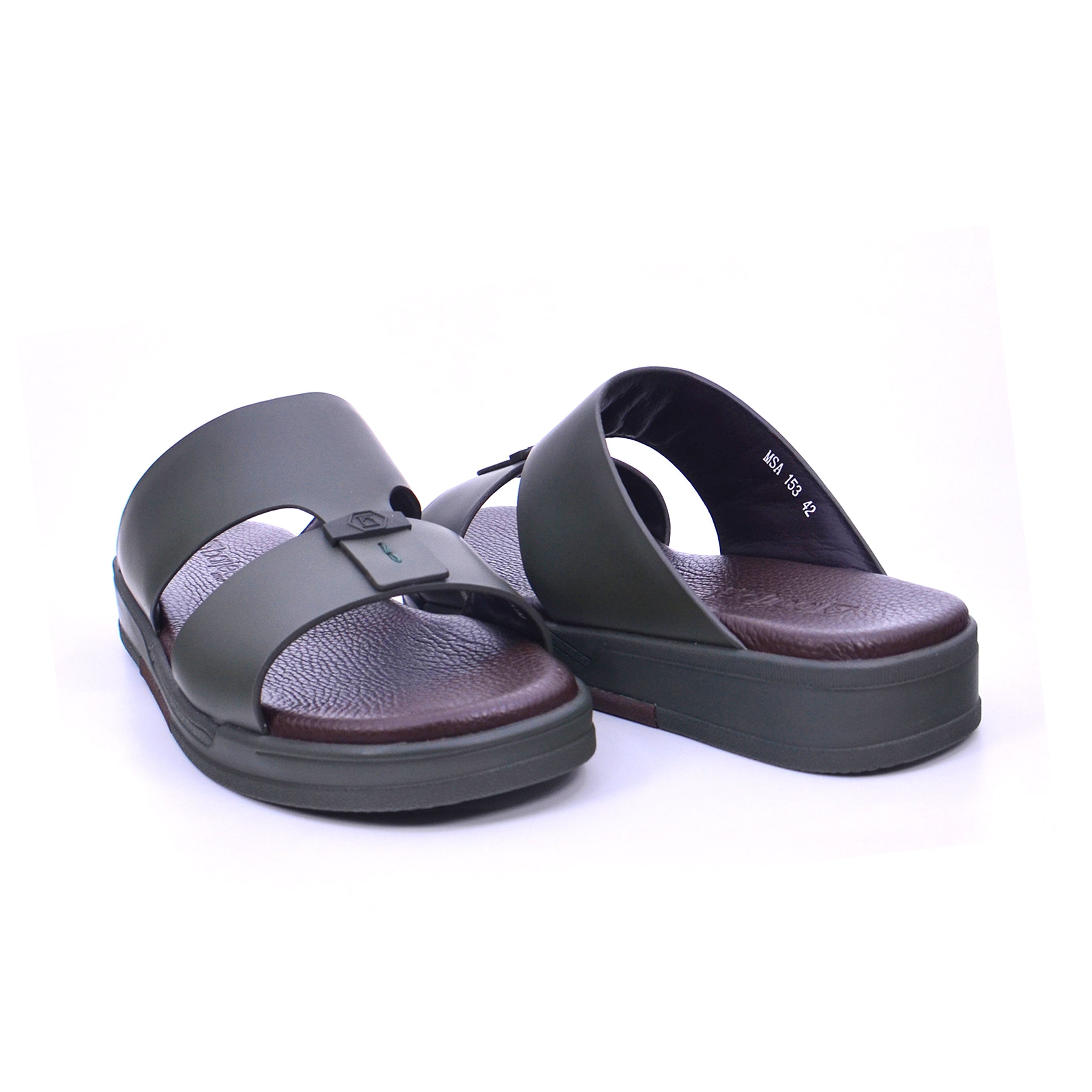 Barjeel Uno MSA 153 Men's Sandals #color_Green
