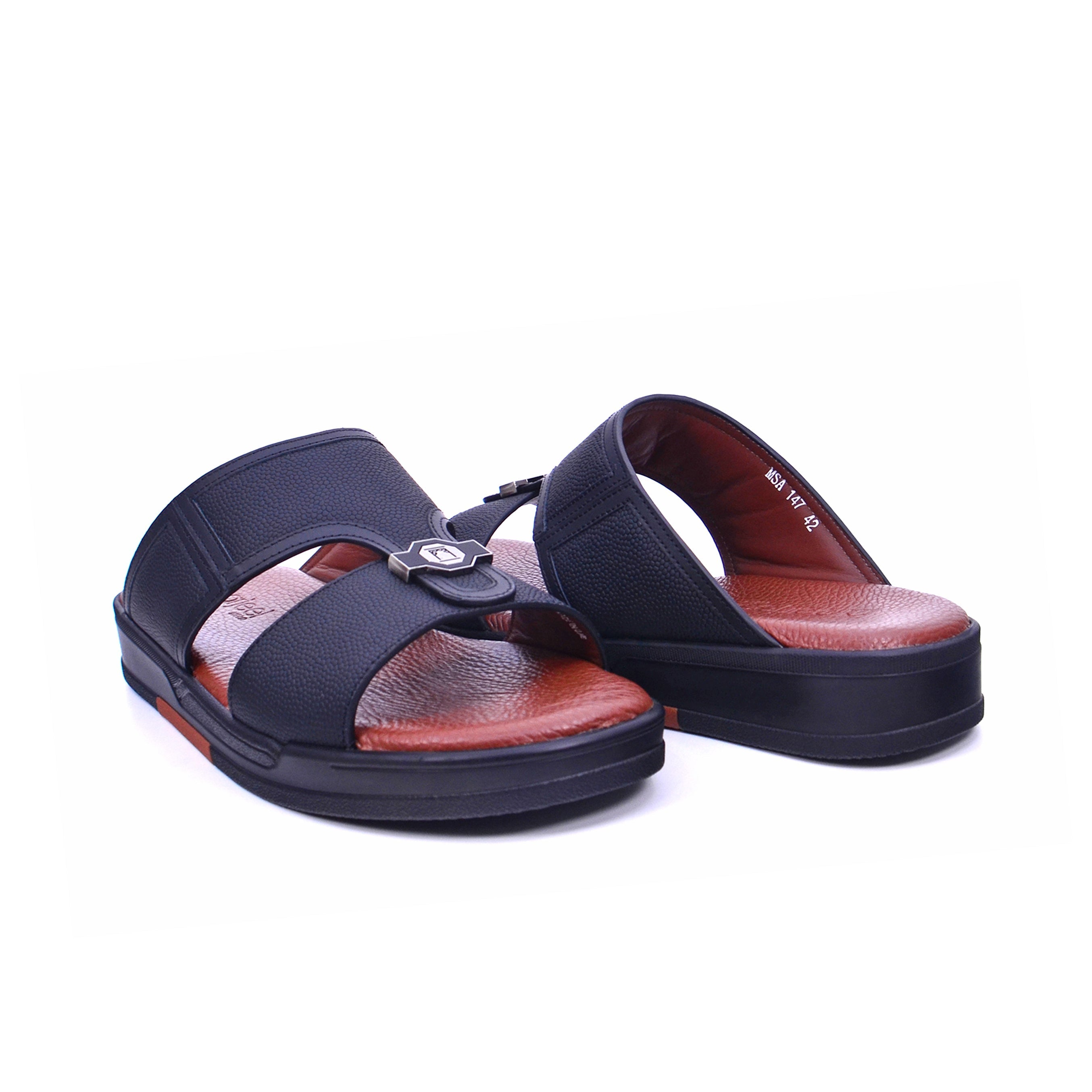 Barjeel Uno MSA 147 Men's Sandals #color_Black