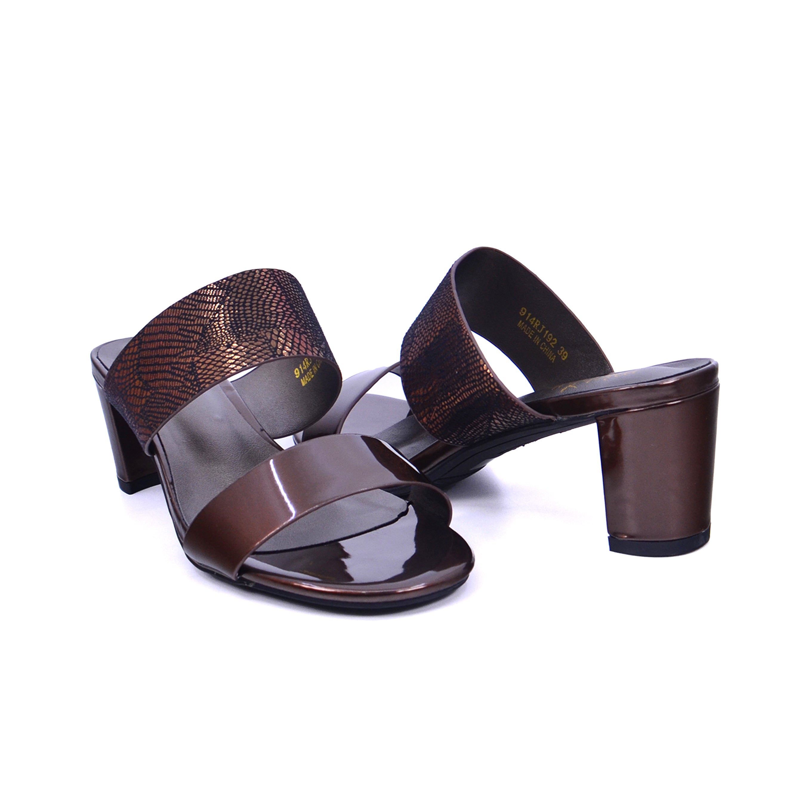 Michelle Morgan 914RJ192 Women's Heels Sandals #color_Brown