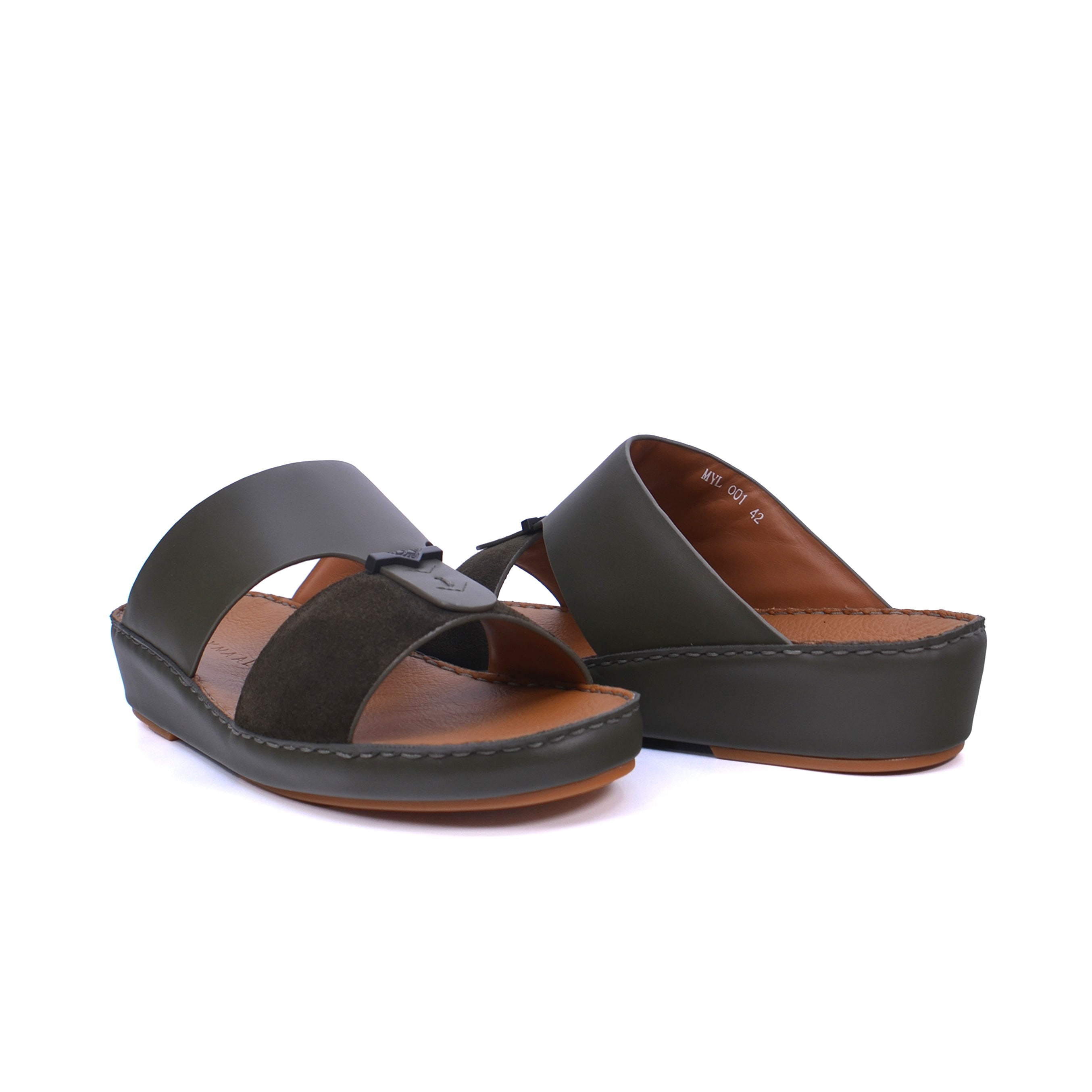 Mynaal MYL 001 Men's Arabic Sandals #color_Green