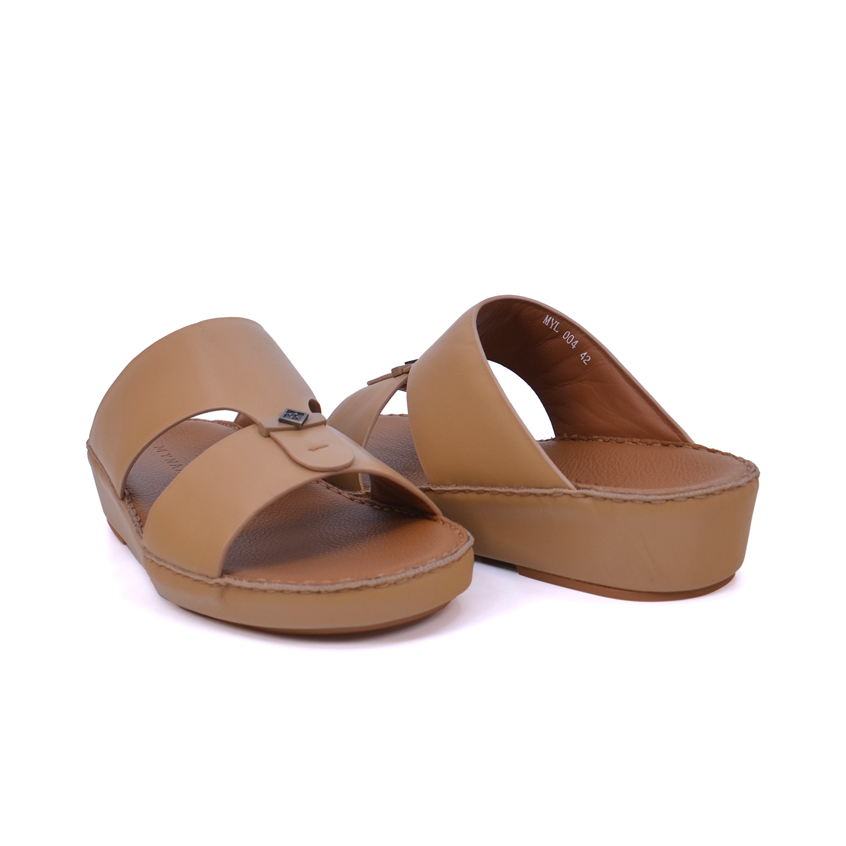 Mynaal MYL 004 Men's Arabic Sandals #color_Beige