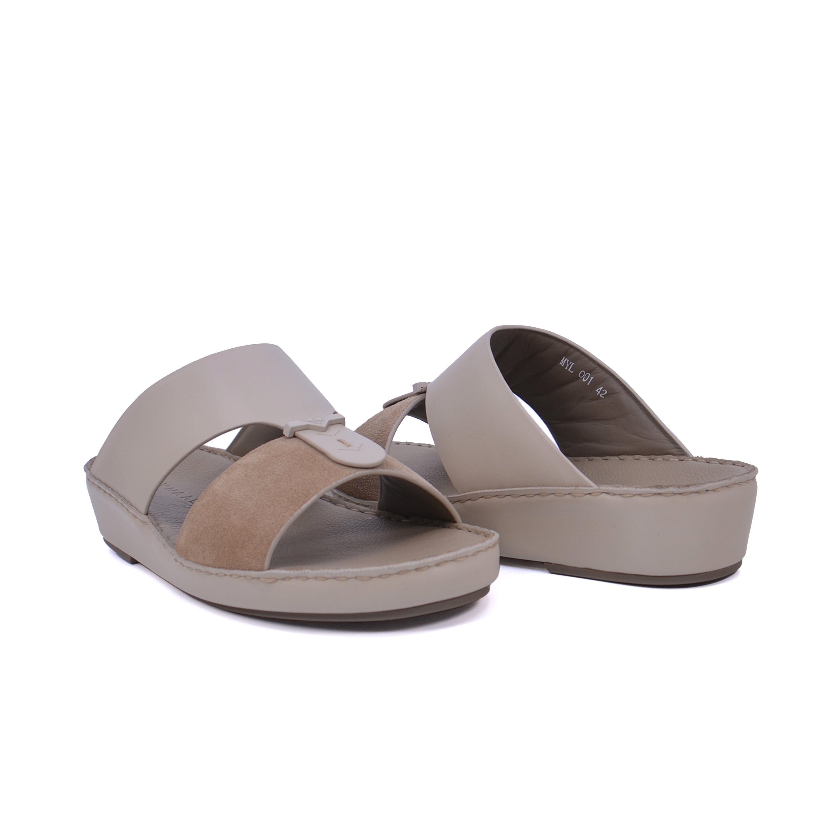 Mynaal MYL 001 Men's Arabic Sandals #color_Beige