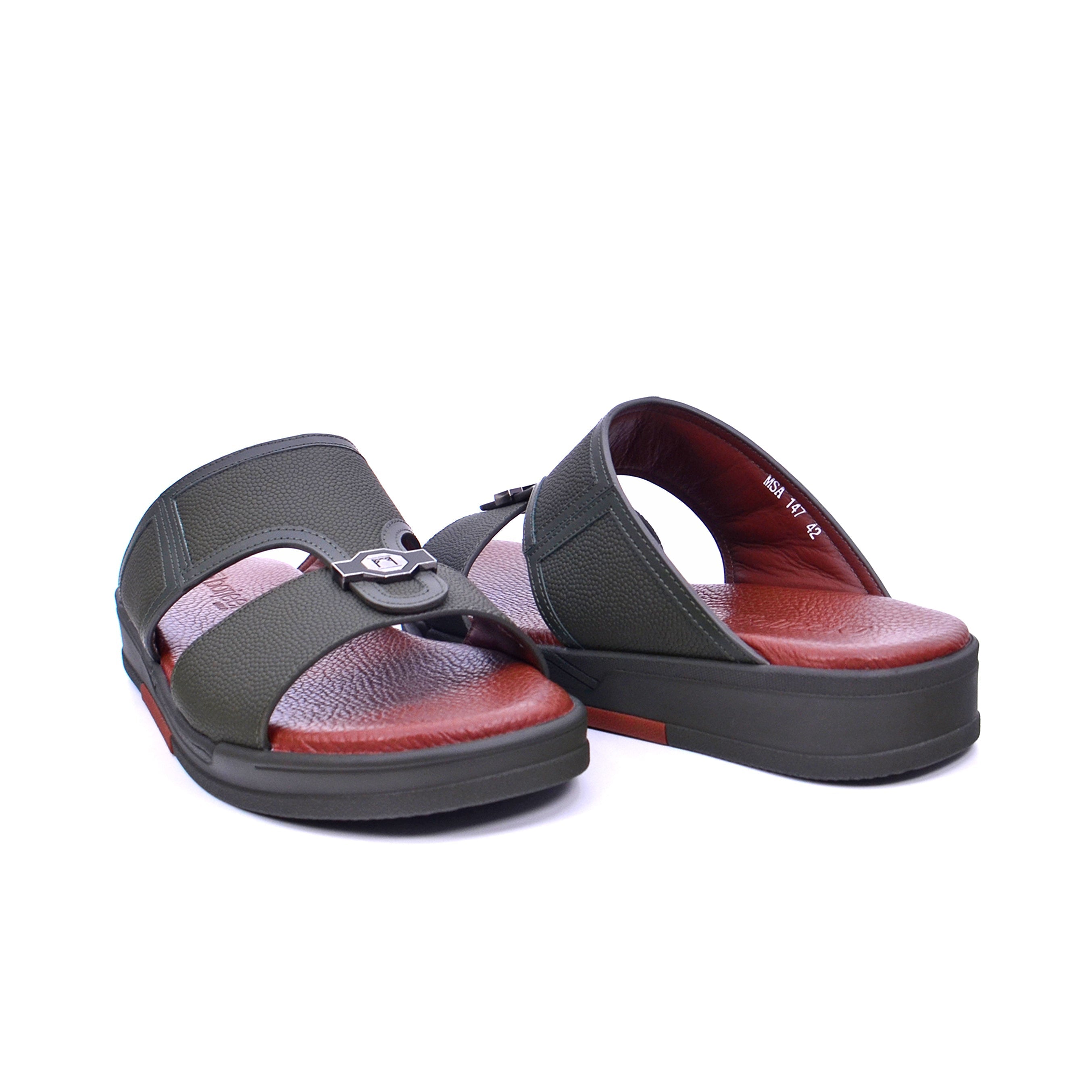Barjeel Uno MSA 147 Men's Sandals #color_Green
