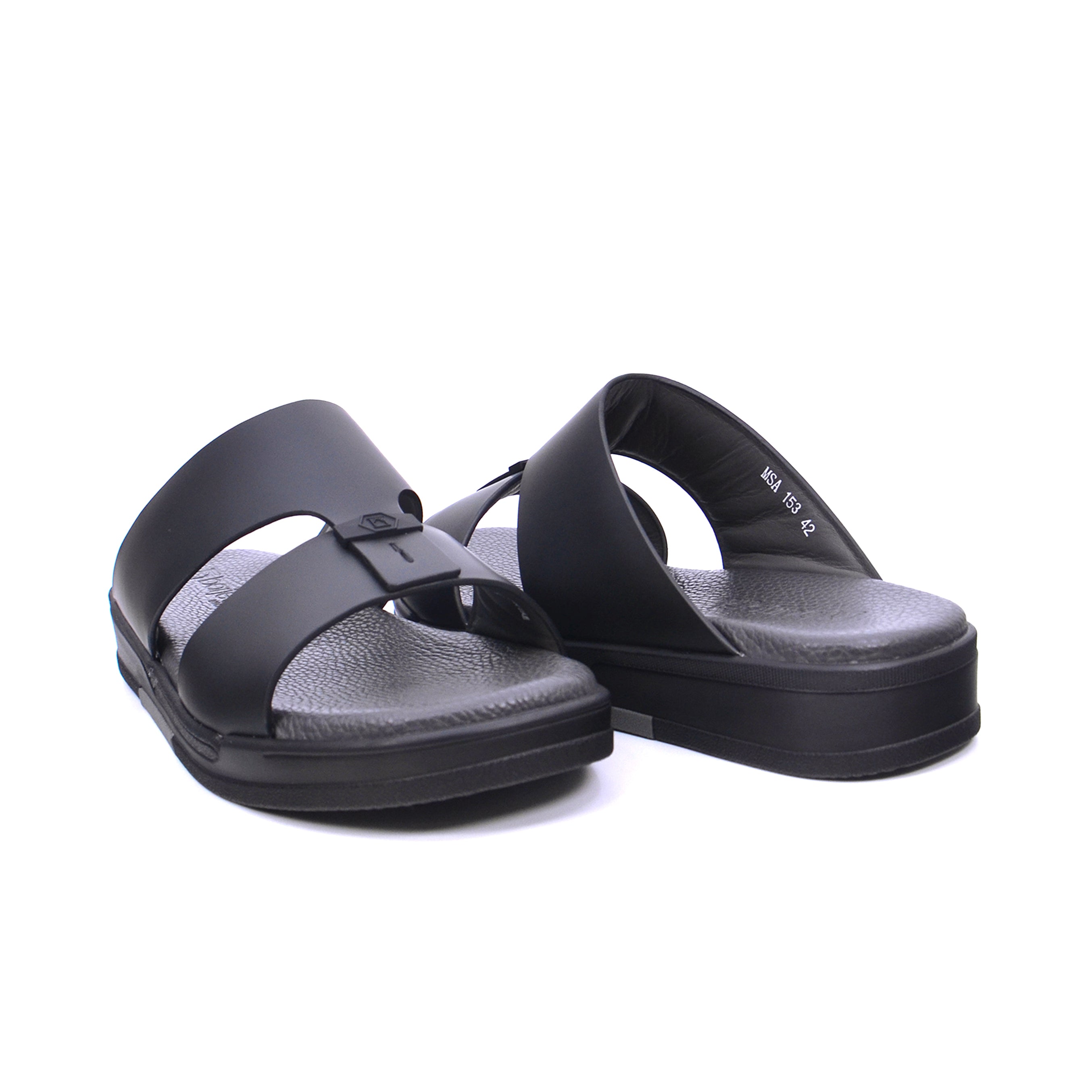 Barjeel Uno MSA 153 Men's Sandals #color_Black