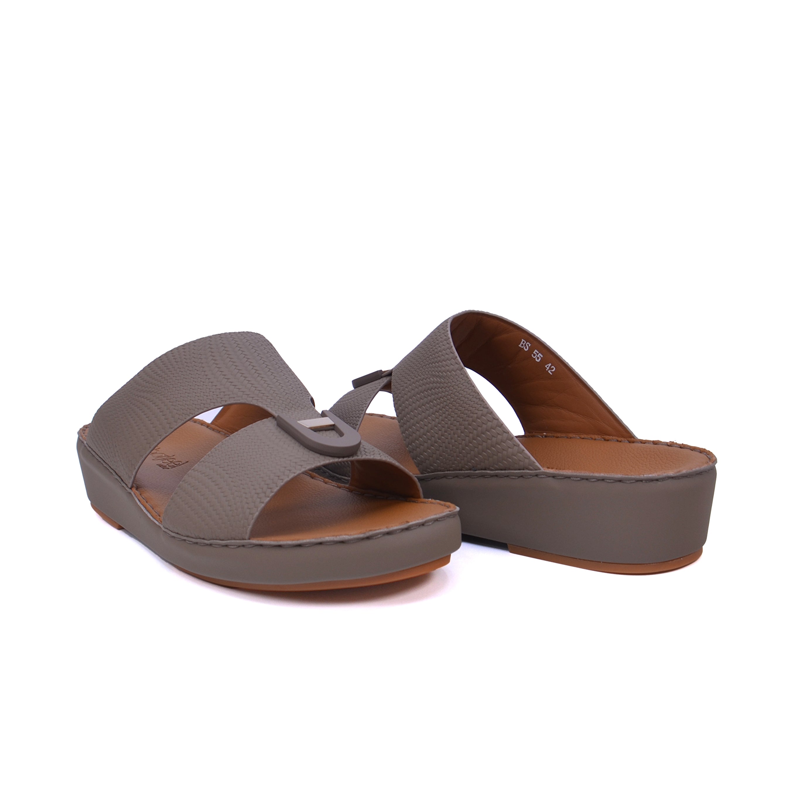 Barjeel Uno BS55 Men's Sandals #color_Beige