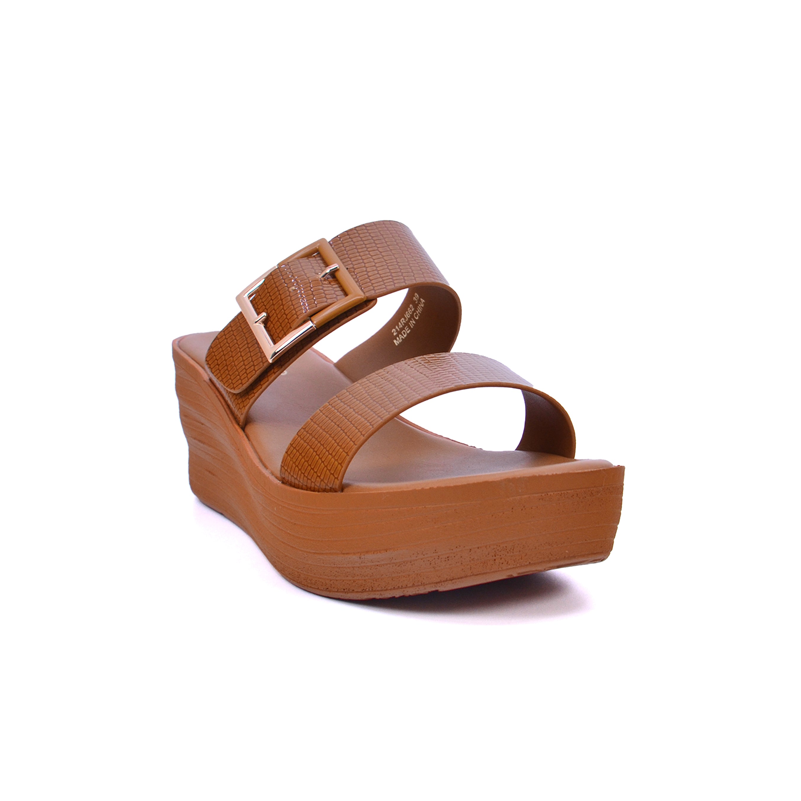 Michelle Morgan 214RJ662 Women's Wedge Sandals #color_Beige