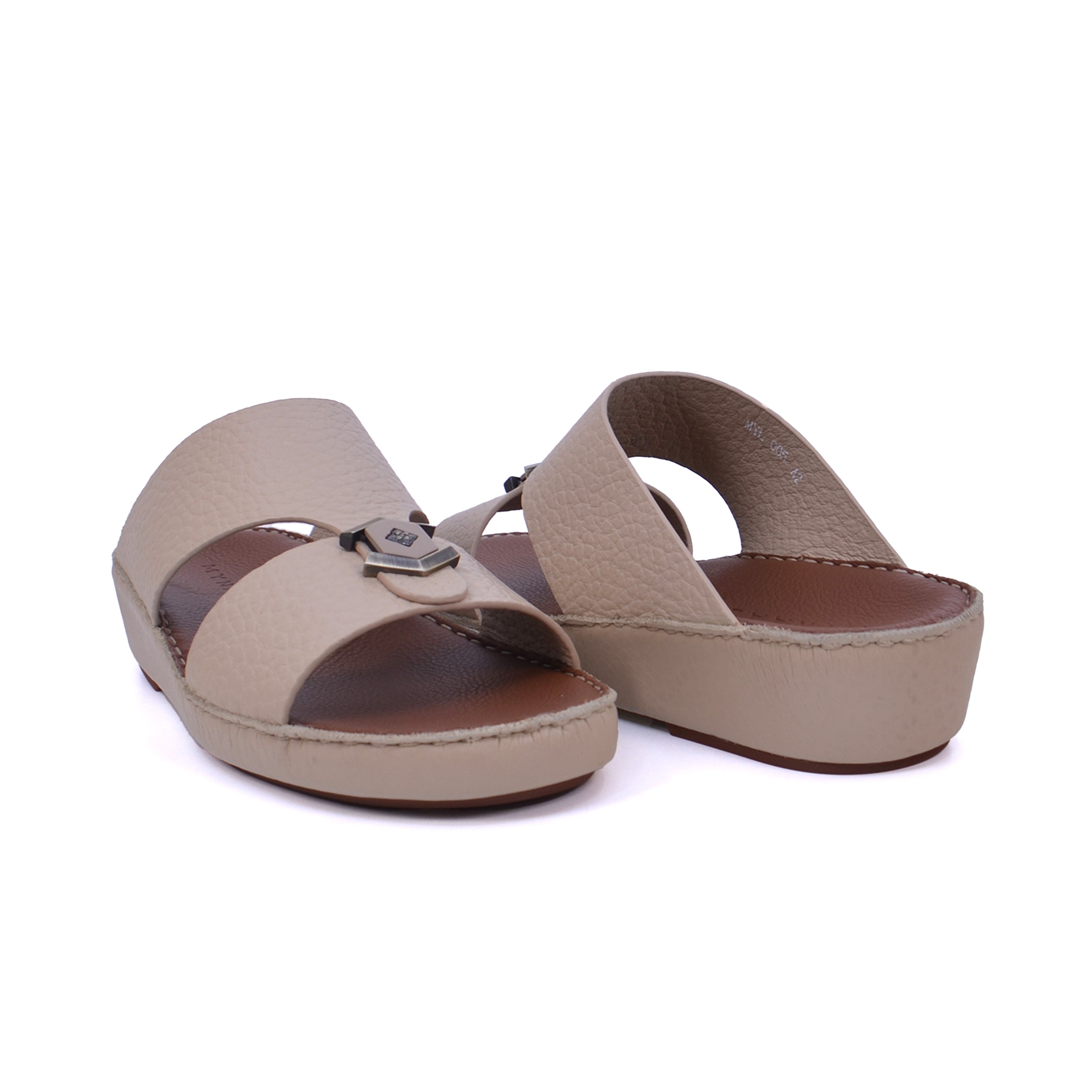 Mynaal MYL 005 Men's Arabic Sandals #color_Beige