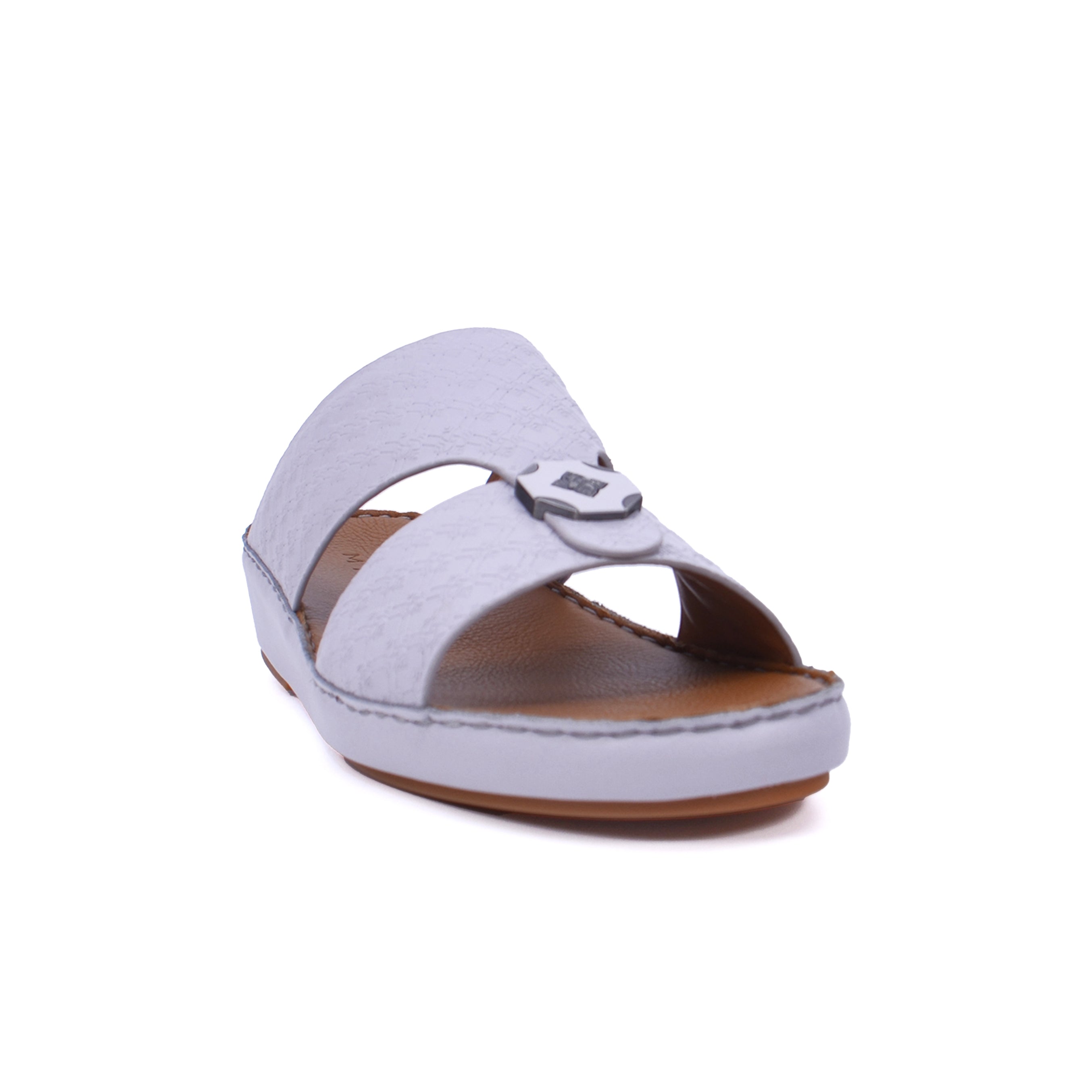 Mynaal MYL 002 Men's Arabic Sandals #color_White