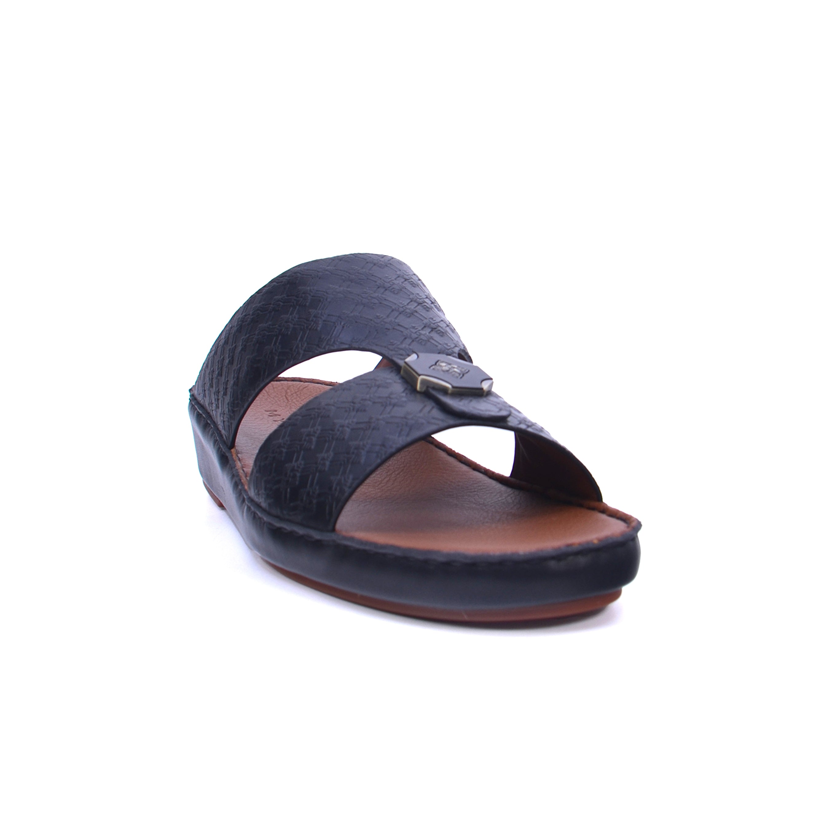 Mynaal MYL 002 Men's Arabic Sandals #color_Black
