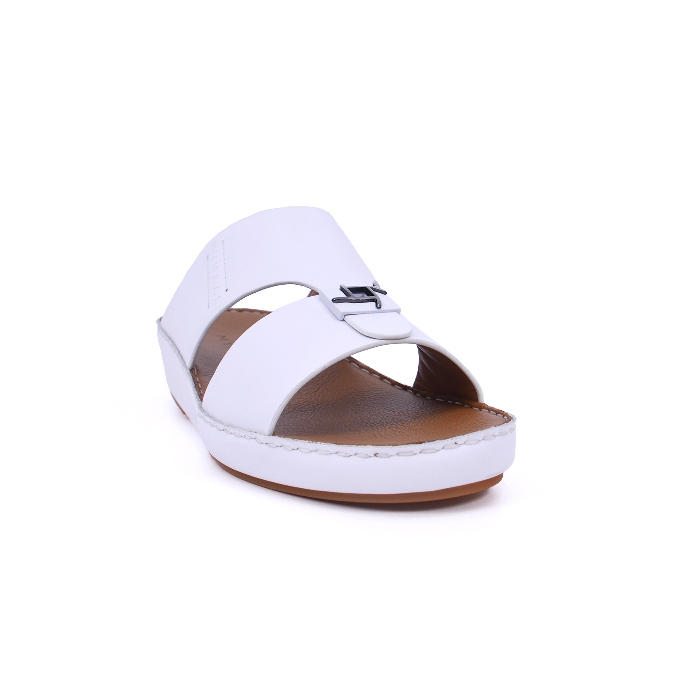 Mynaal MYL 003 Men's Arabic Sandals #color_White