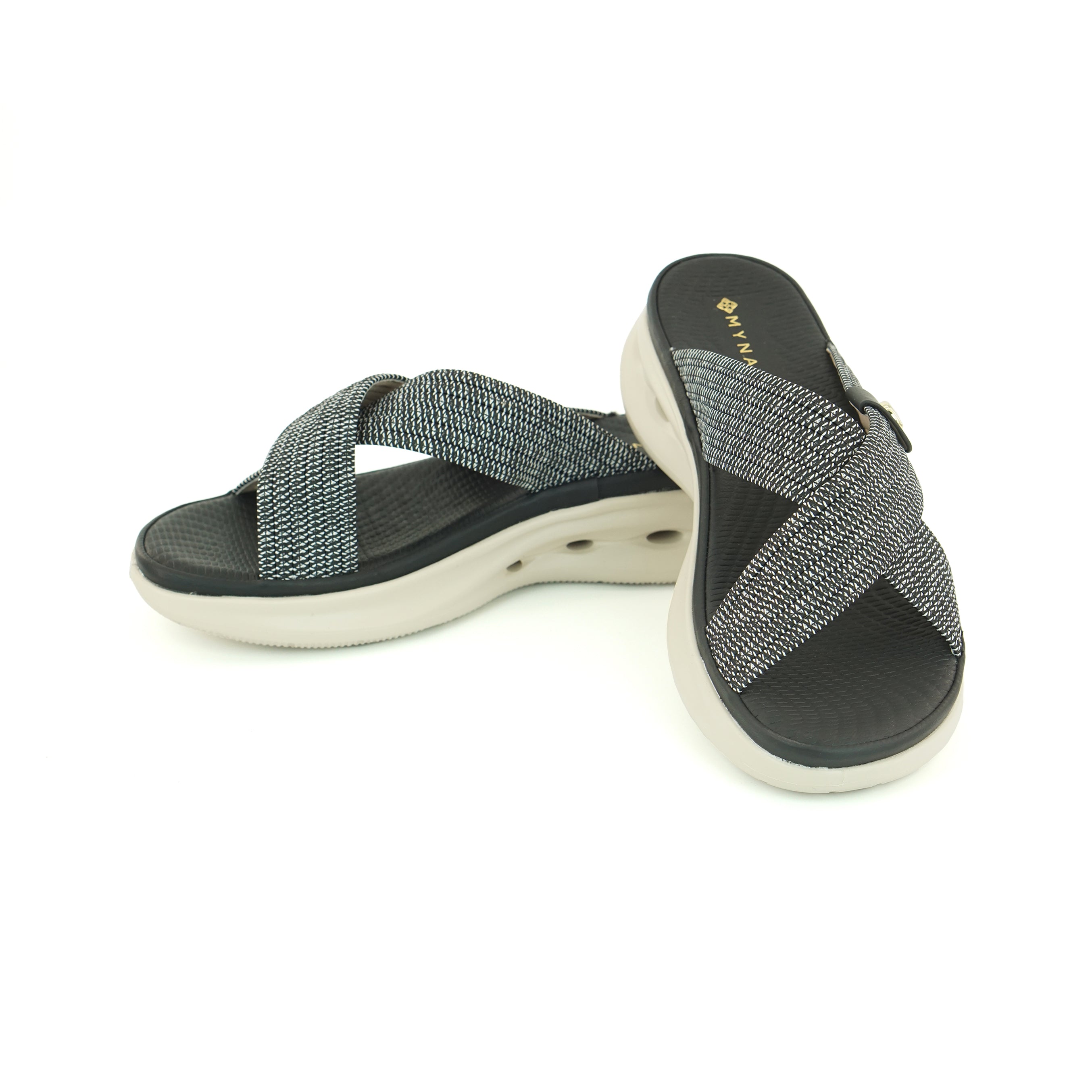 Mynaal 19Z332-326 Women's Sandals #color_Black