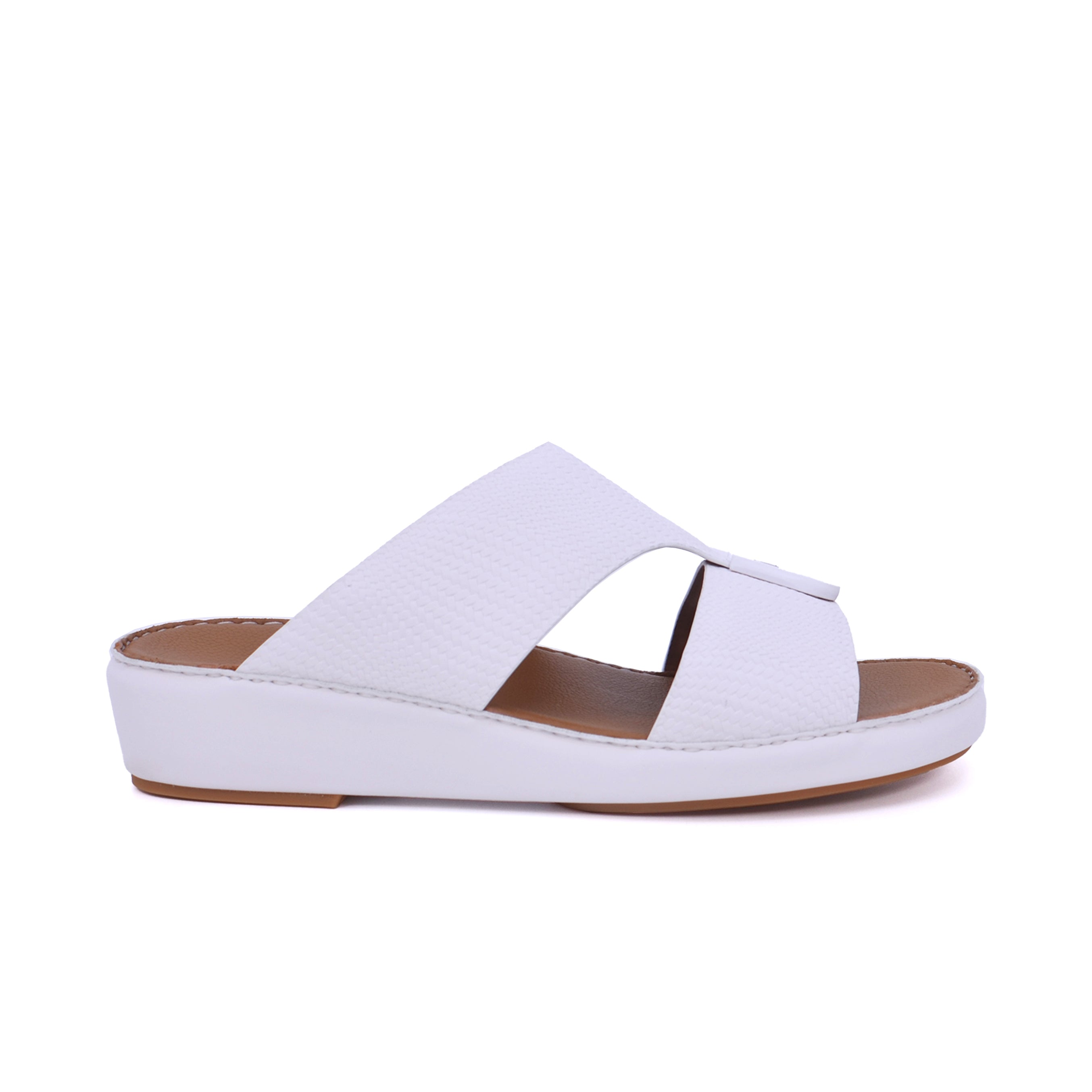 Barjeel Uno BS55 Men's Sandals #color_White