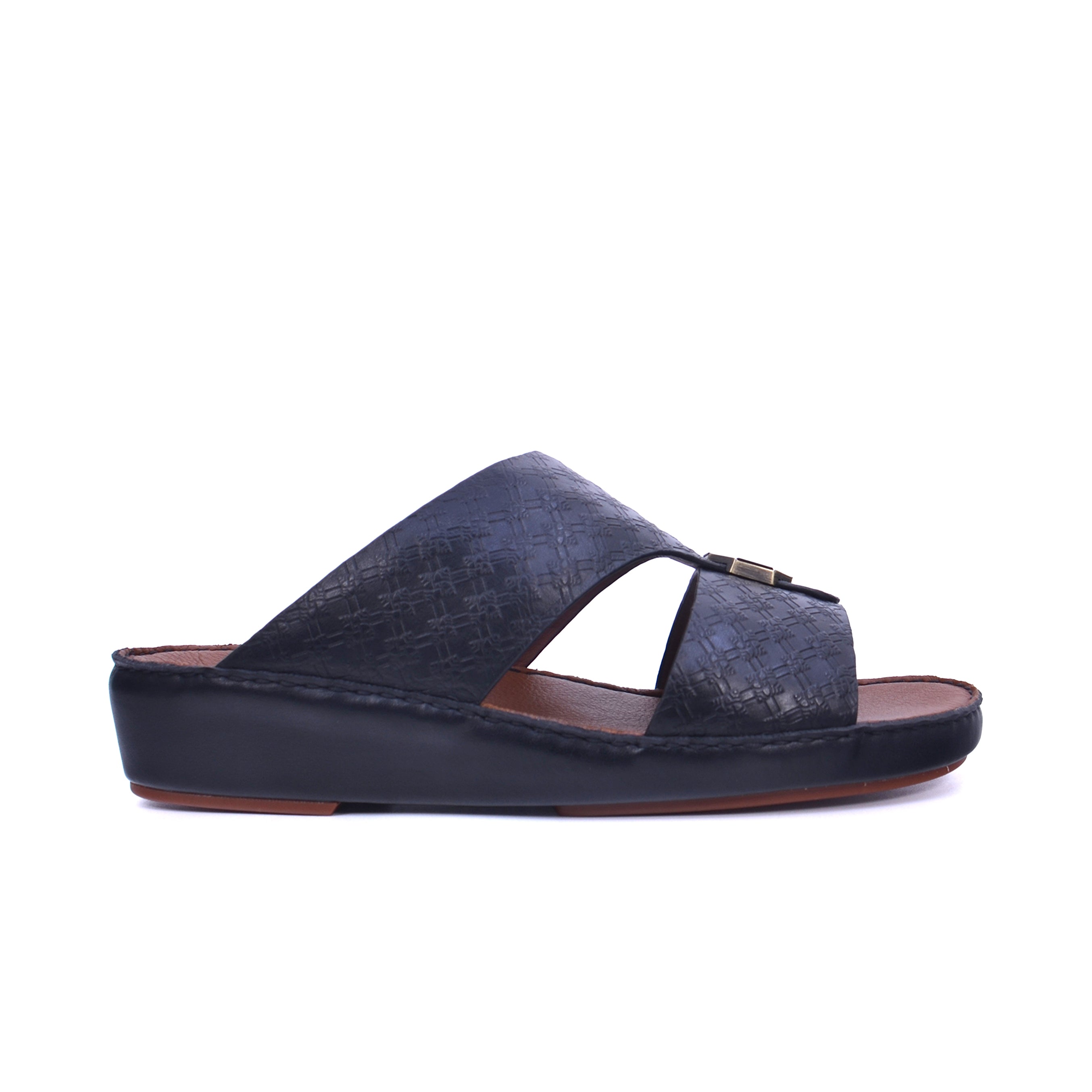 Mynaal MYL 002 Men's Arabic Sandals #color_Black