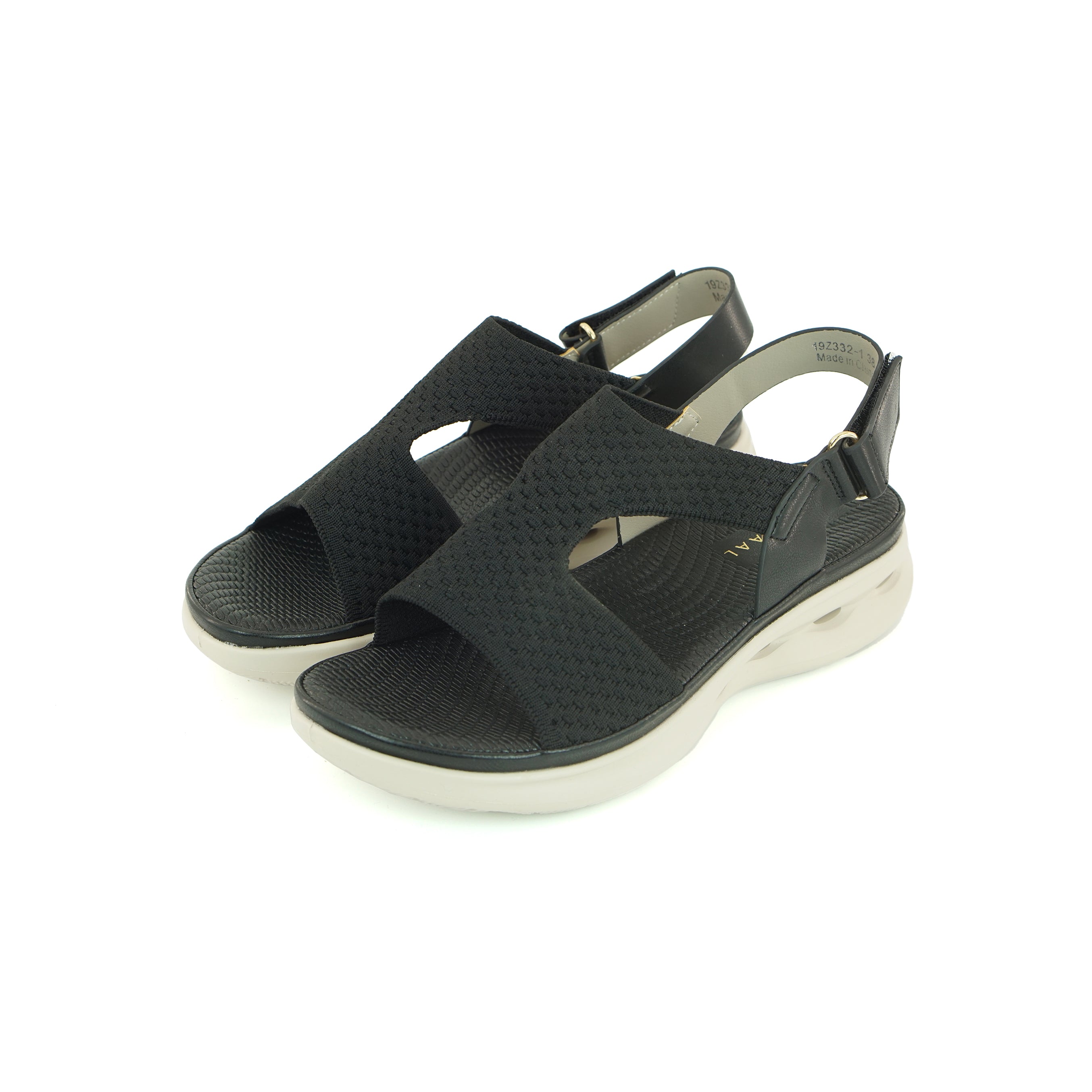 Mynaal 19Z332-1 Women's Sandals #color_Black