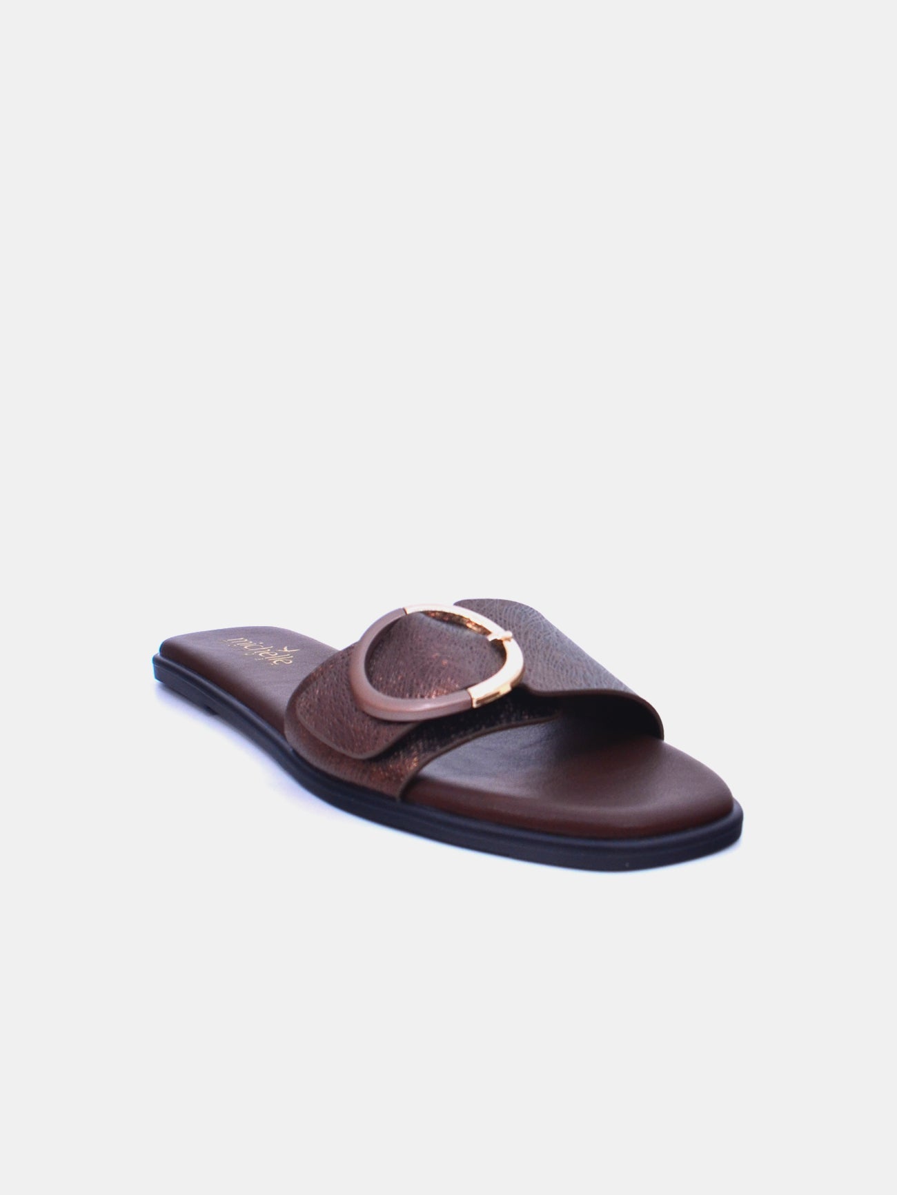Michelle Morgan 114RL105 Women's Flat Sandals #color_Brown
