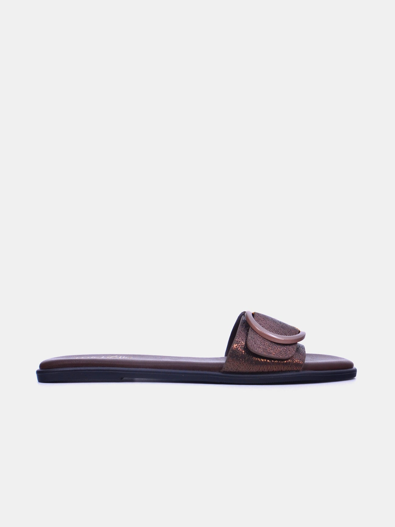 Michelle Morgan 114RL105 Women's Flat Sandals #color_Brown