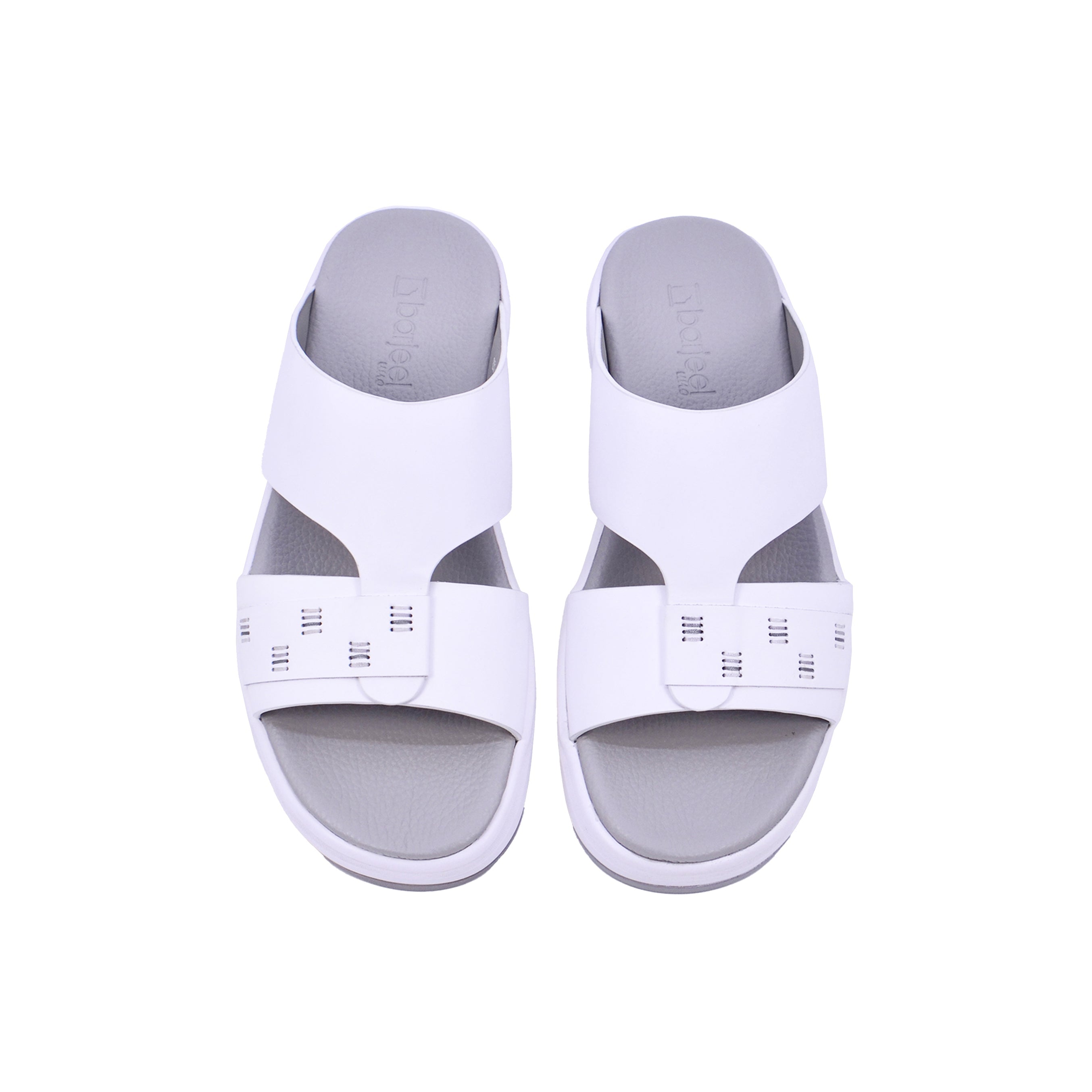 Barjeel Uno BJ 305 Men's Sandals #color_White
