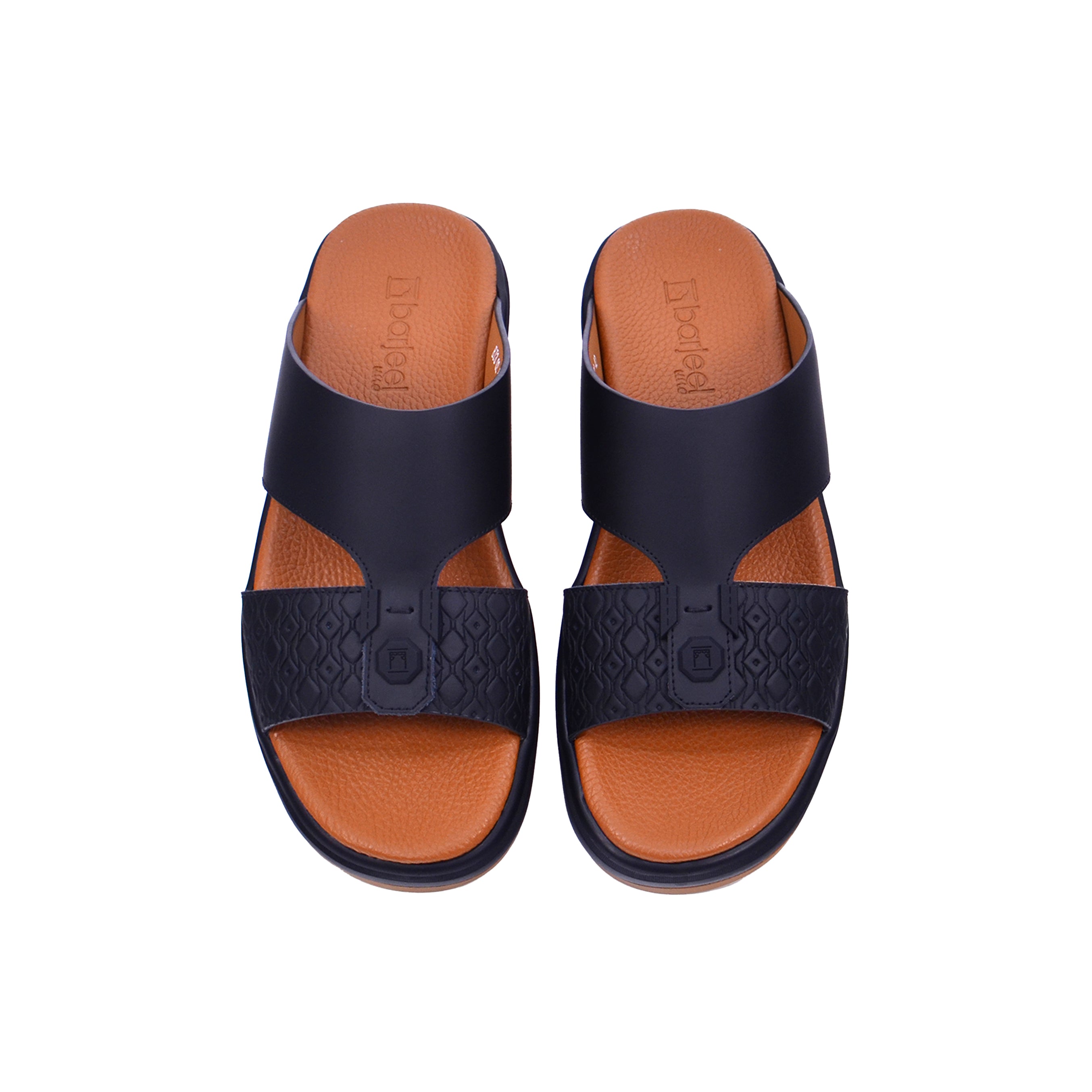 Barjeel Uno BJ 302 Men's Sandals #color_Black