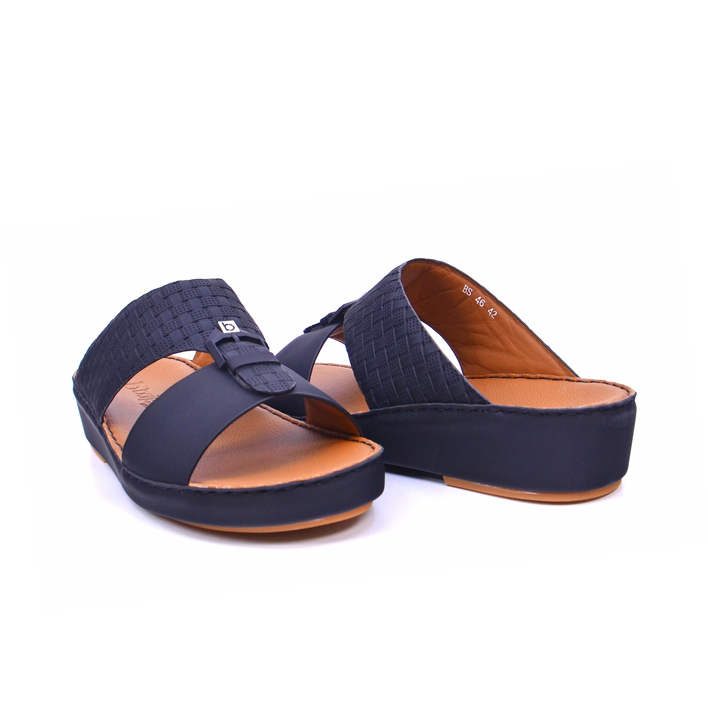 Barjeel Uno BS 46 Men's Sandals #color_Black