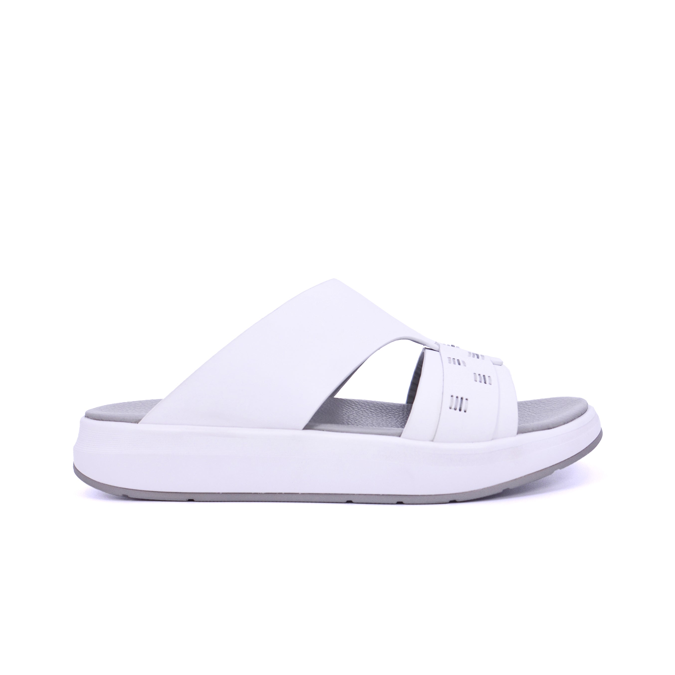 Barjeel Uno BJ 305 Men's Sandals #color_White