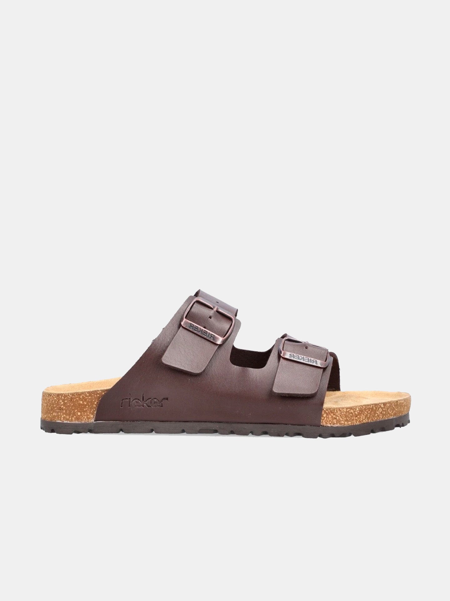 Rieker 22190 Men's Slider Sandals #color_Brown