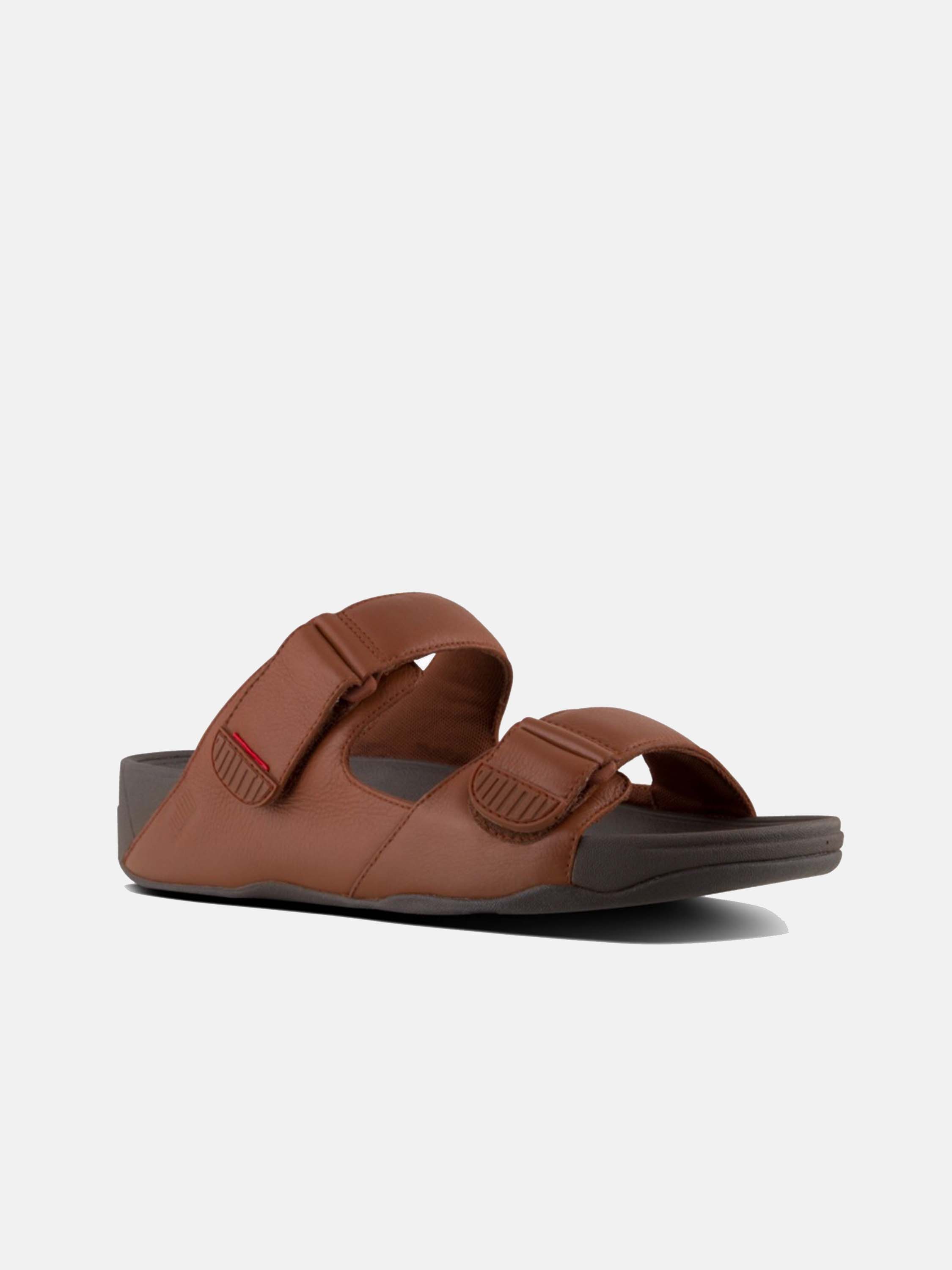 Fitflop Men's Gogh Moc Leather Sandals #color_Red