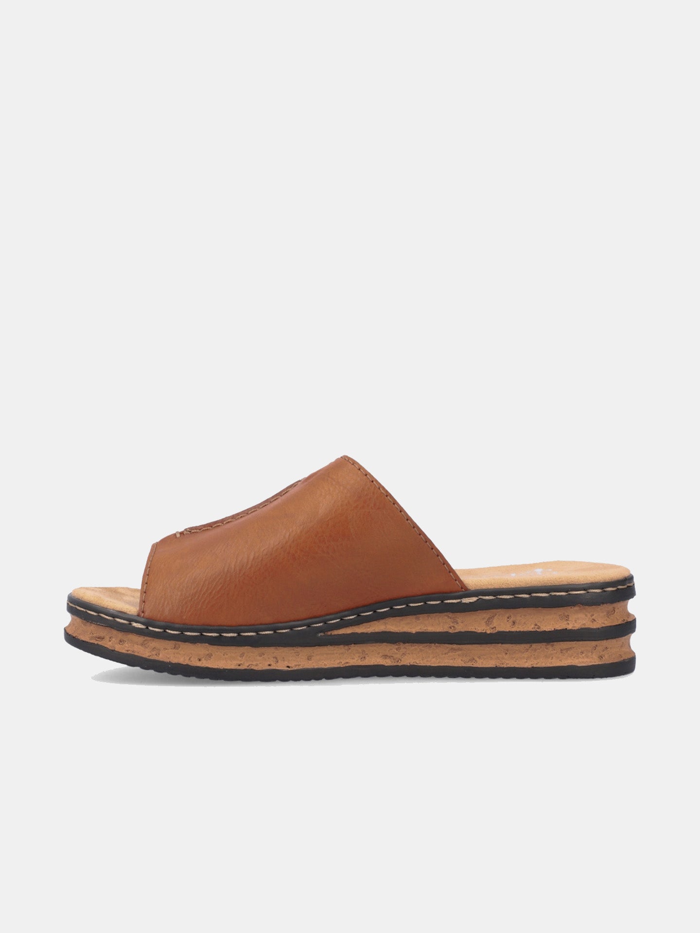 Rieker 629M9 Women's Slider Sandals #color_Brown