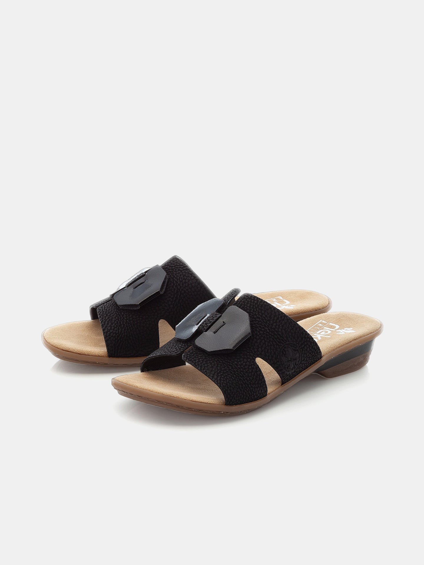 Rieker 63481-00 Women's Slider Sandals #color_black