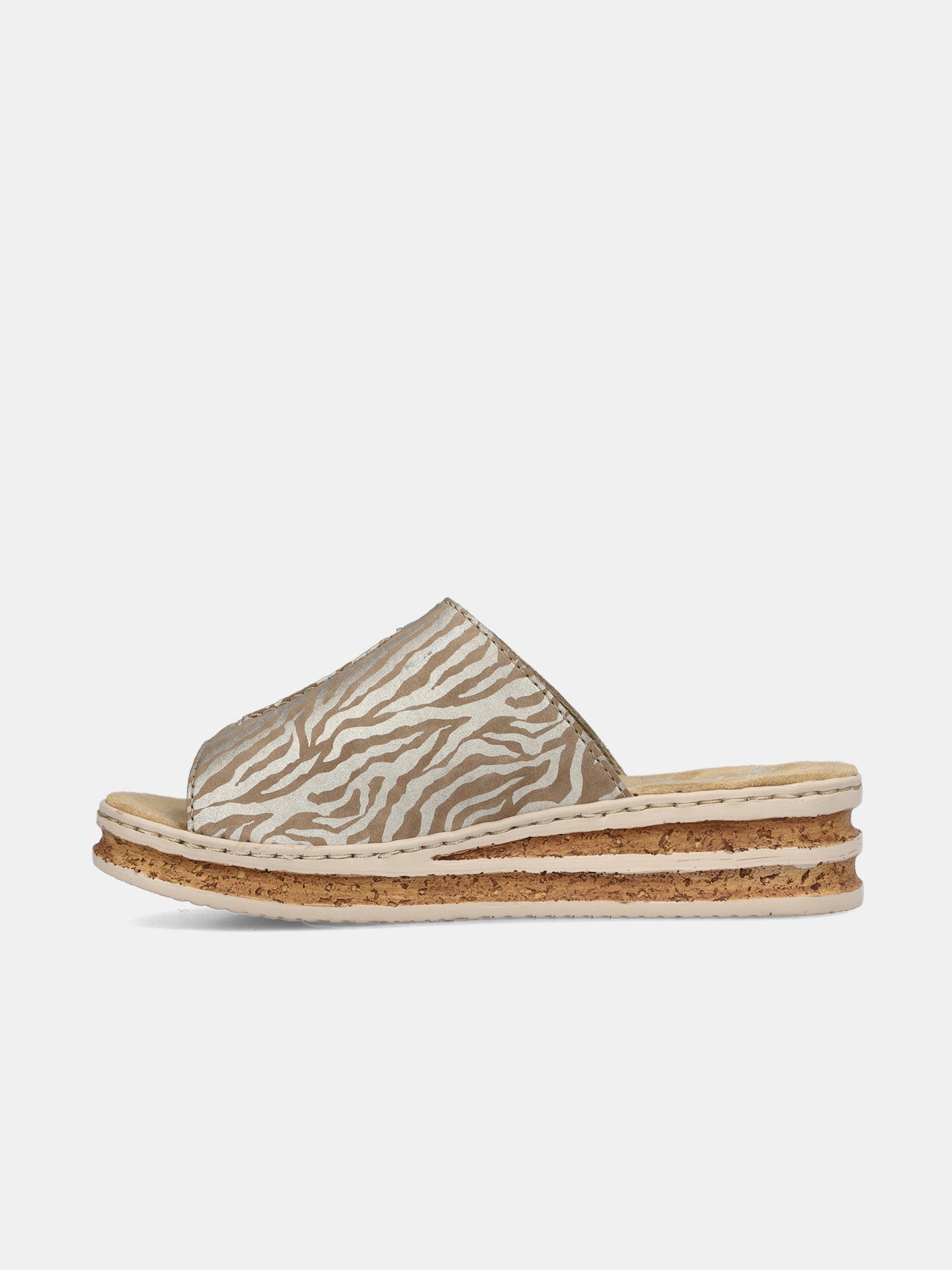 Rieker 629M9-62 Women's Slider Sandals #color_beige