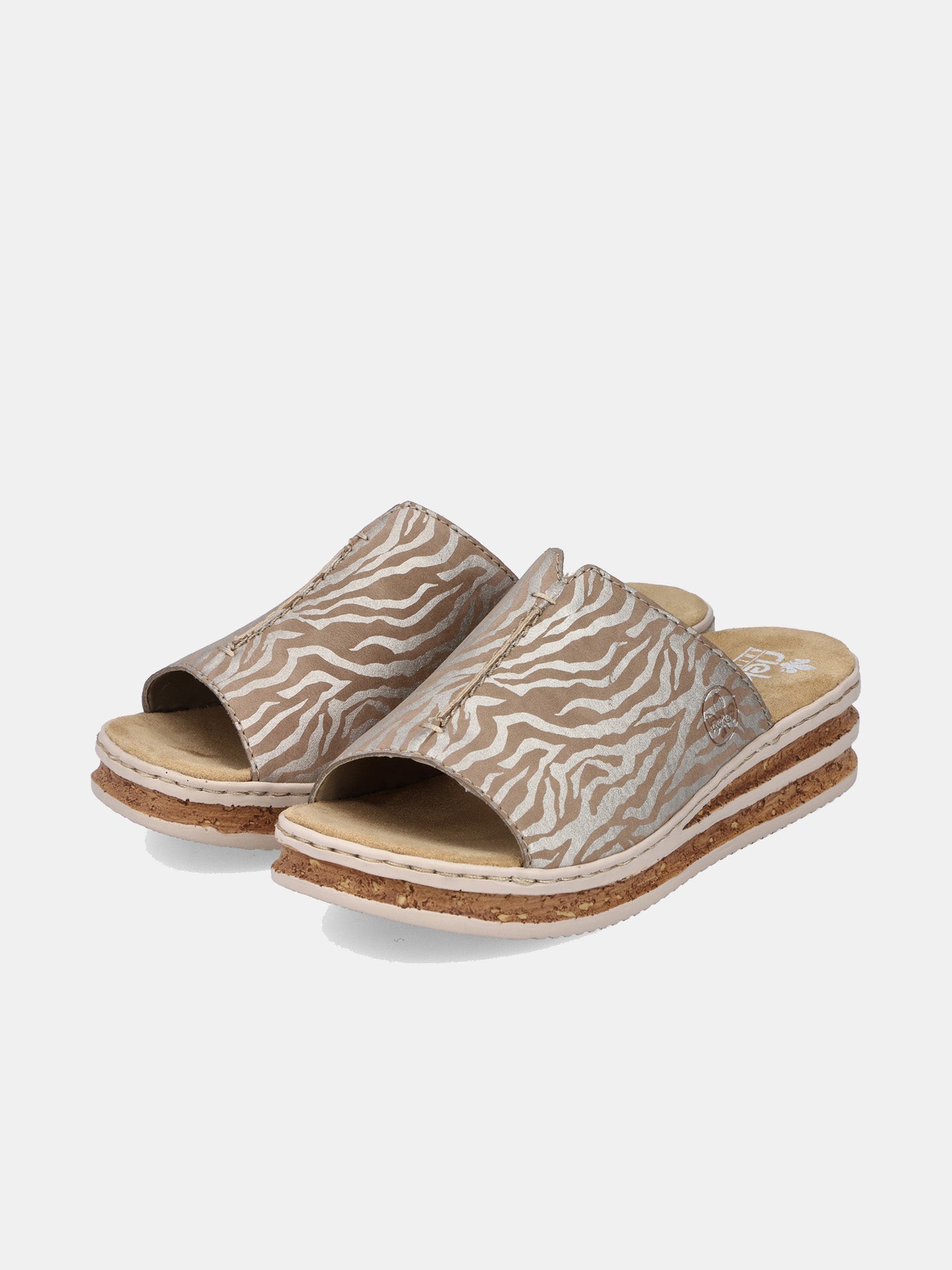 Rieker 629M9-62 Women's Slider Sandals #color_beige
