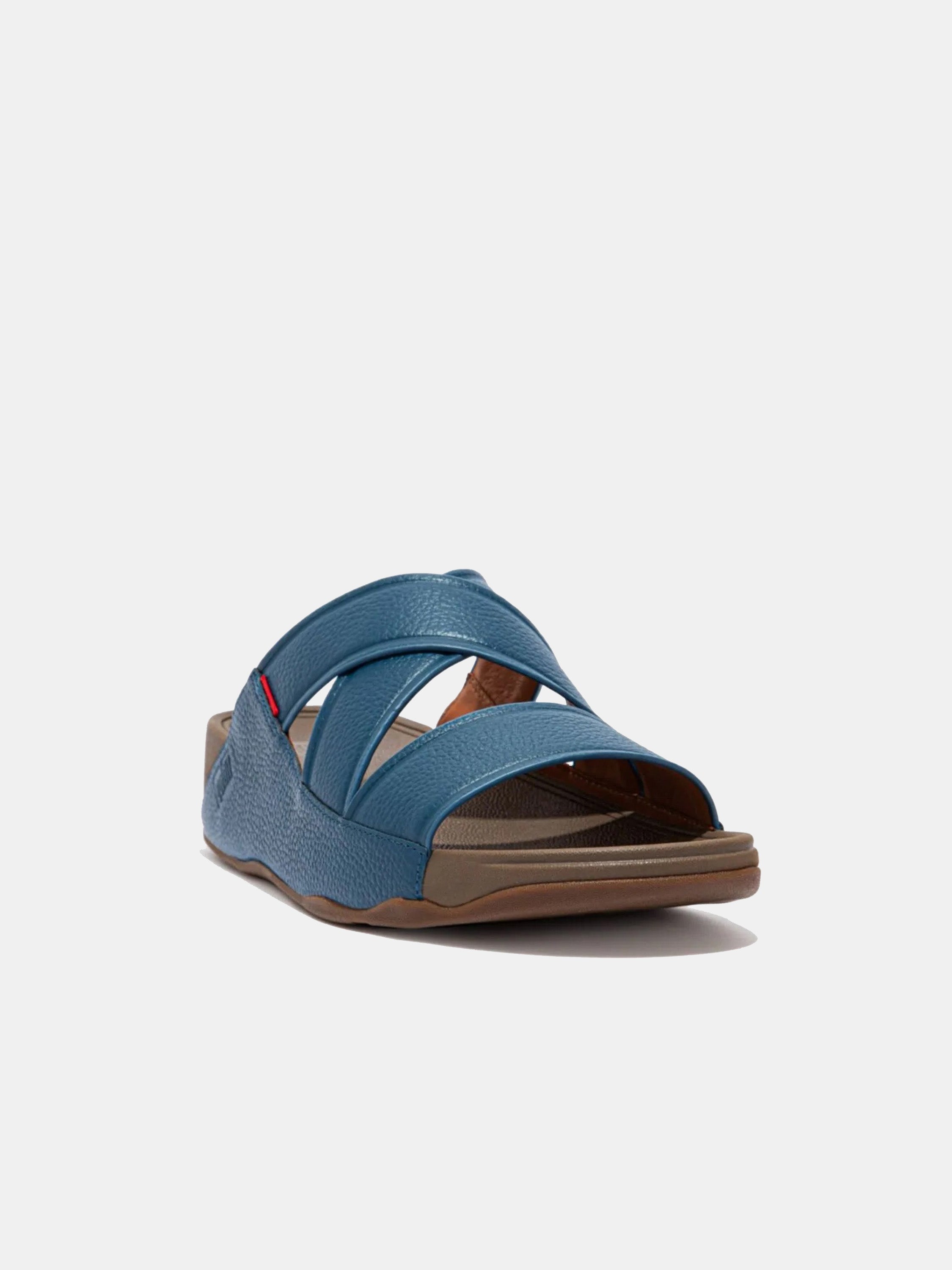 Fitflop Men's Chi Leather Slides #color_Blue