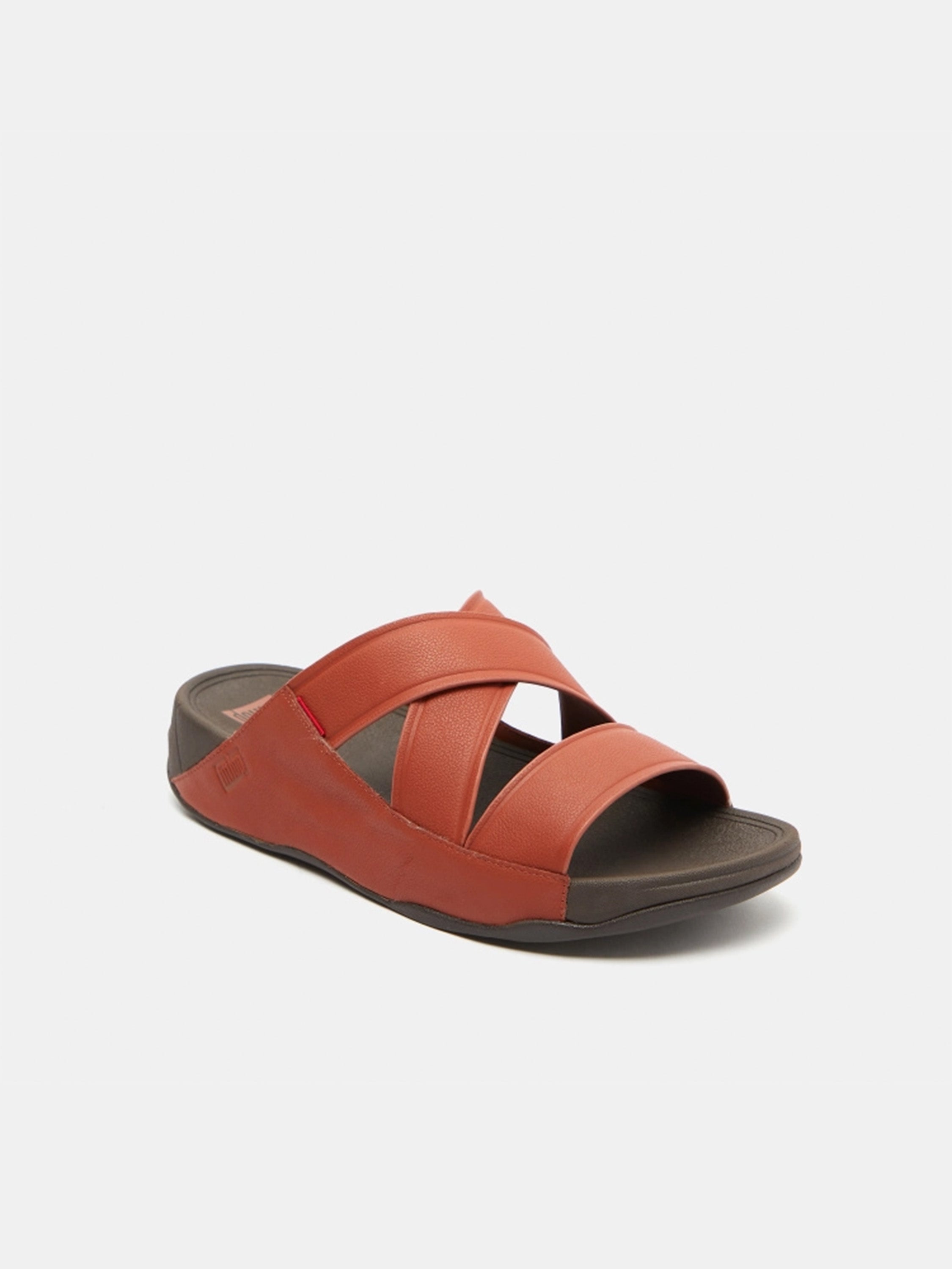 Fitflop Men's Chi Leather Slides #color_Tan