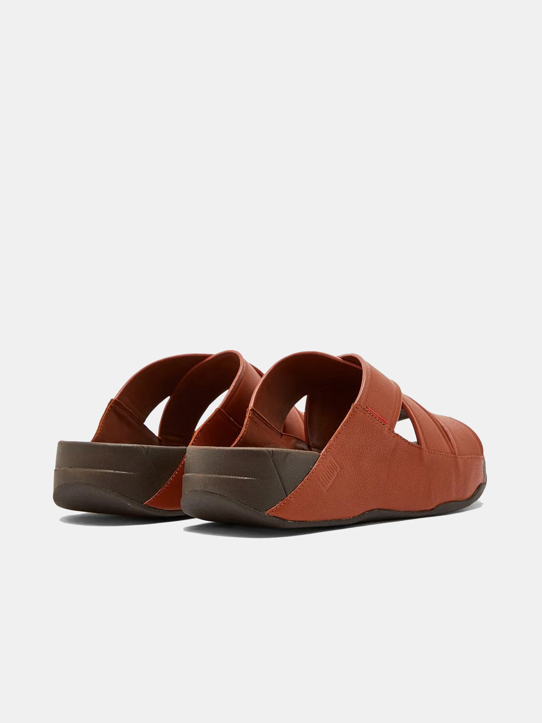 Fitflop Men's Chi Leather Slides #color_Tan